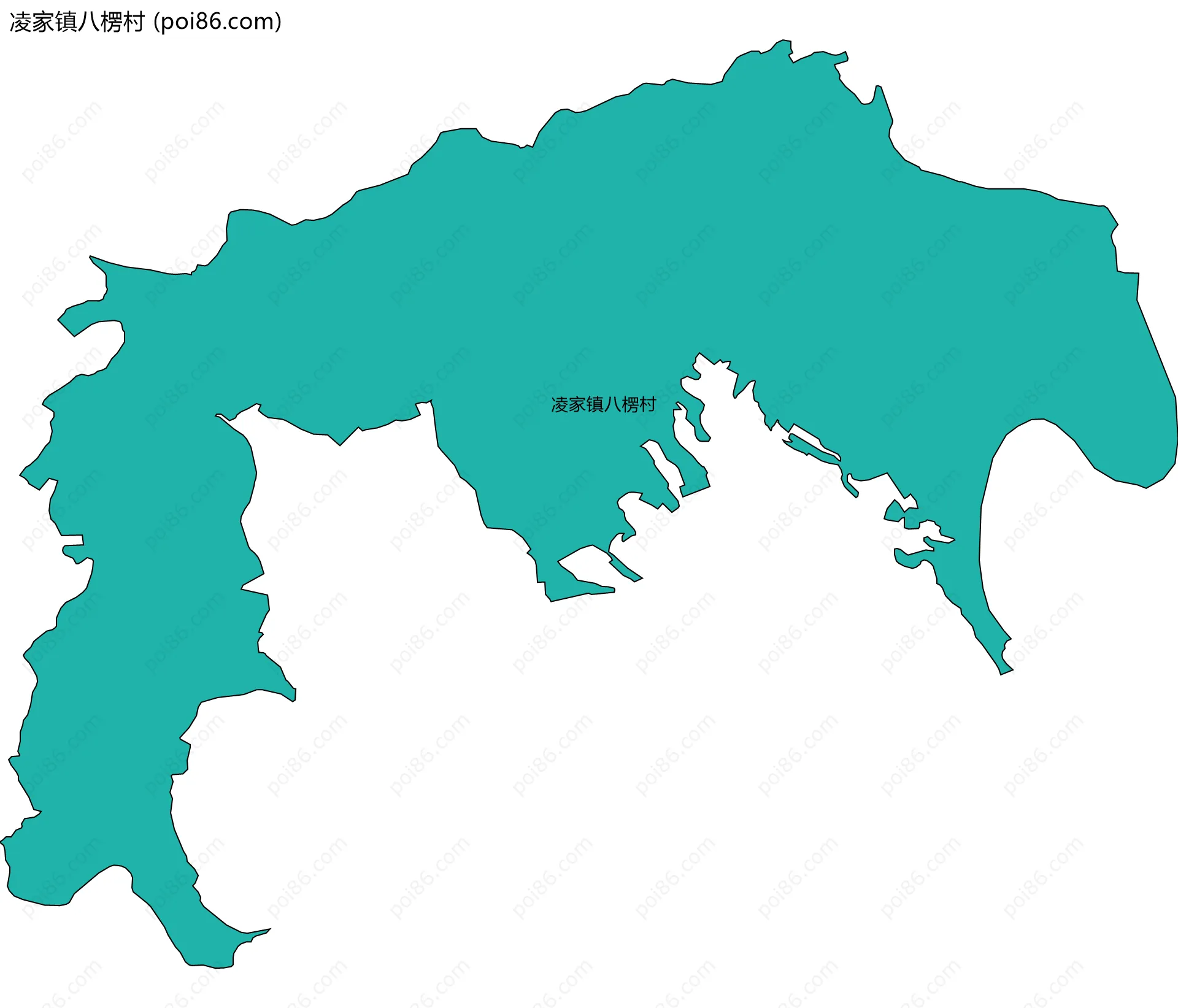 凌家镇八楞村边界地图