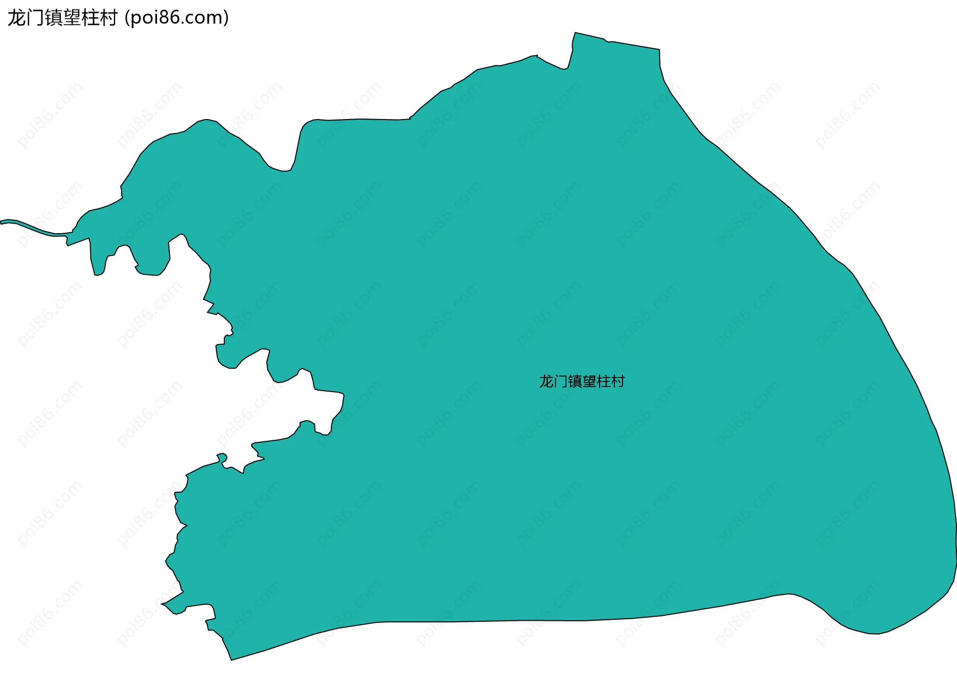 龙门镇望柱村边界地图