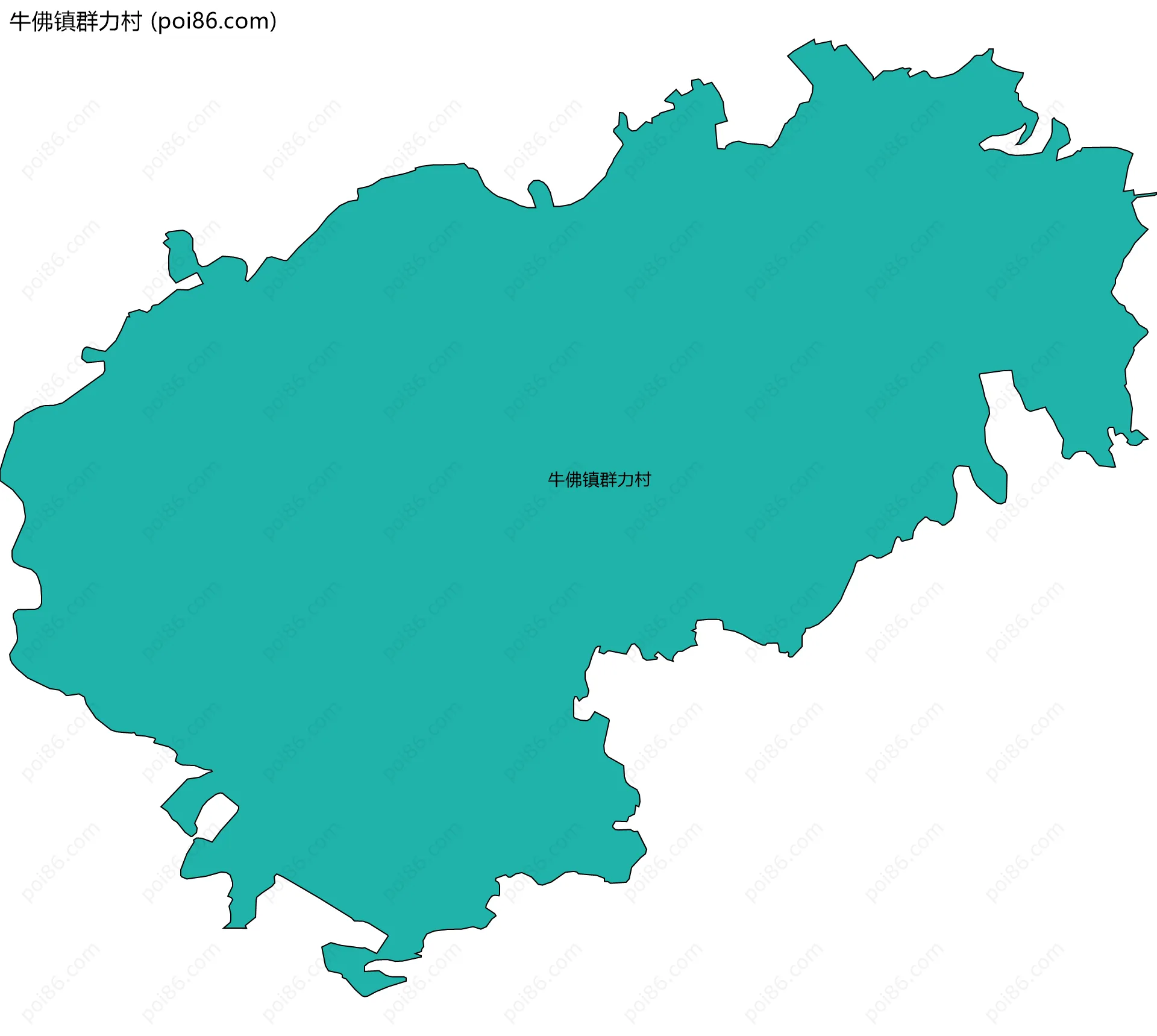 牛佛镇群力村边界地图