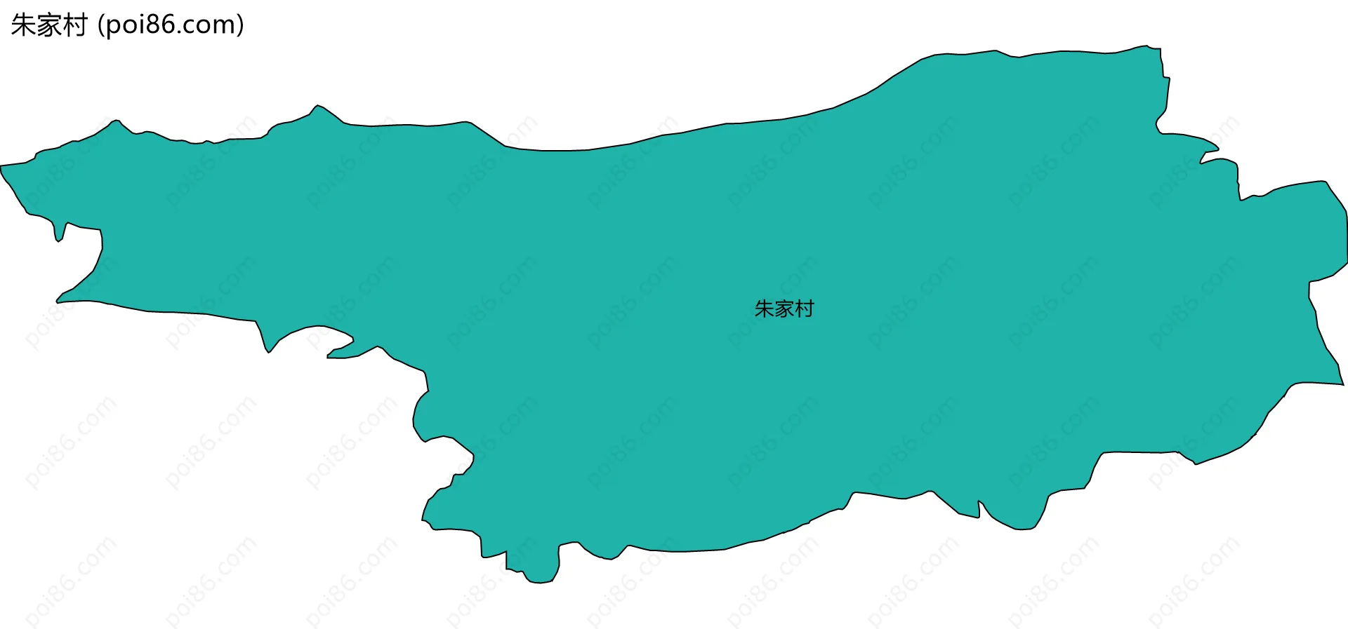 朱家村边界地图