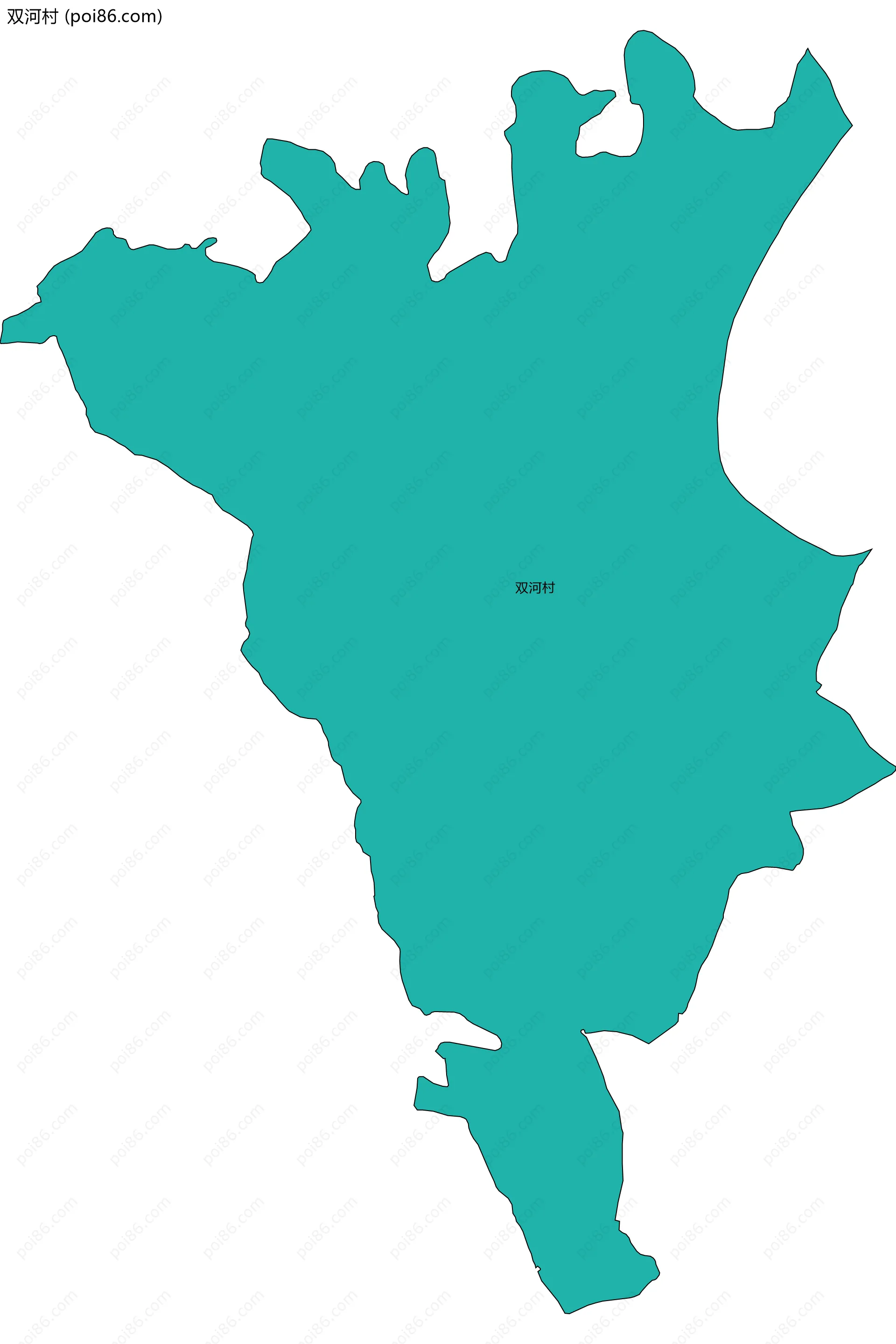 双河村边界地图