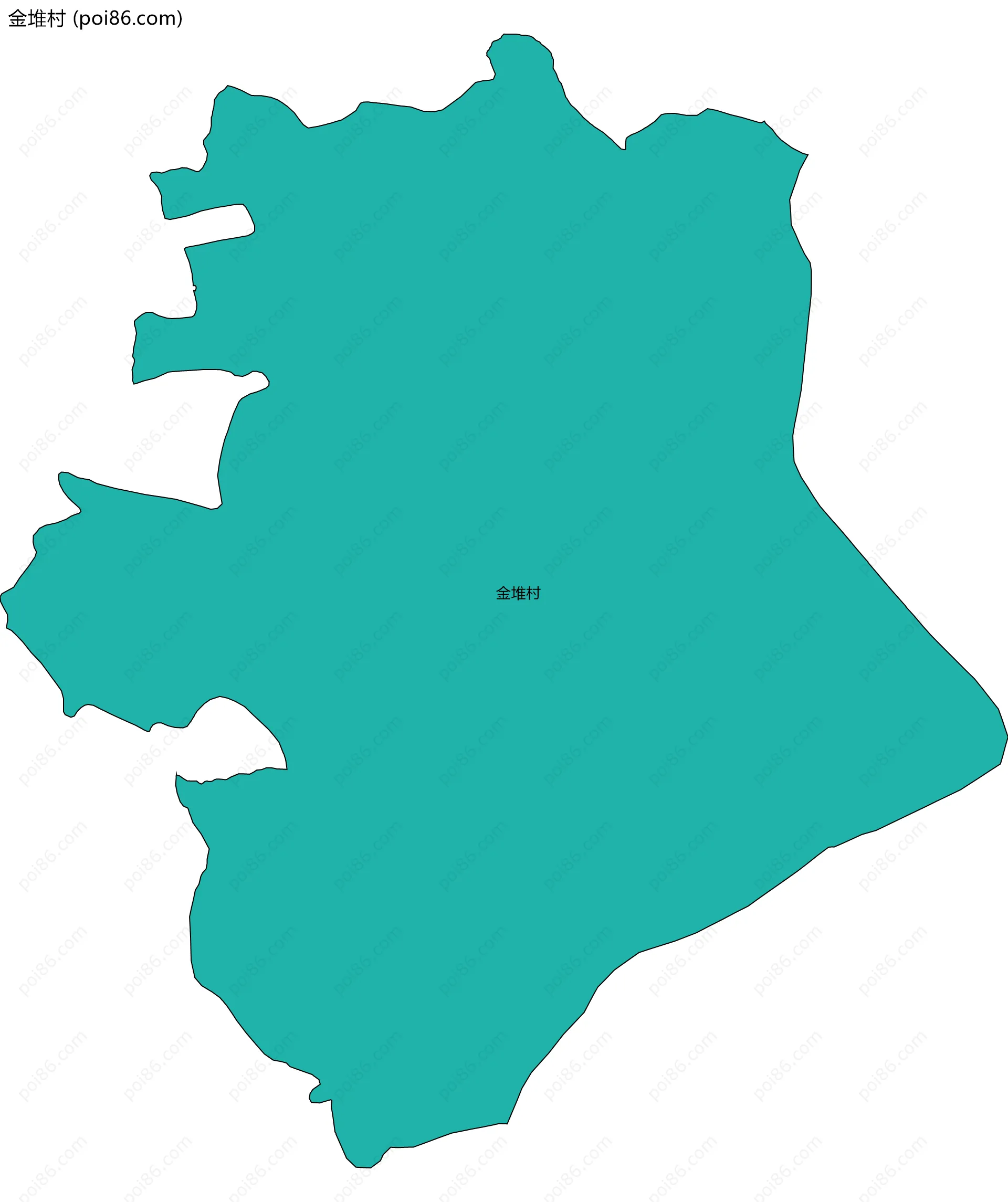 金堆村边界地图