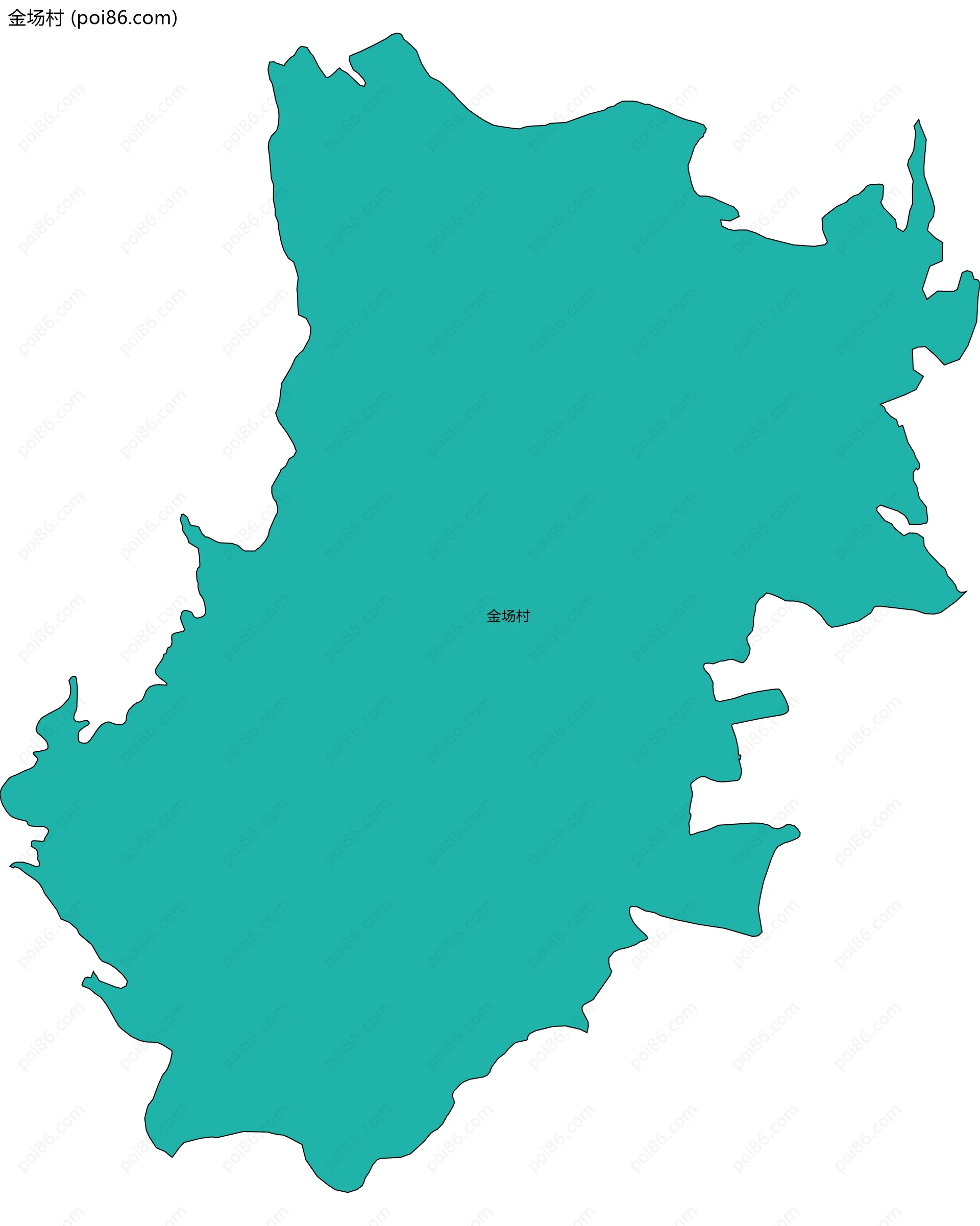 金场村边界地图