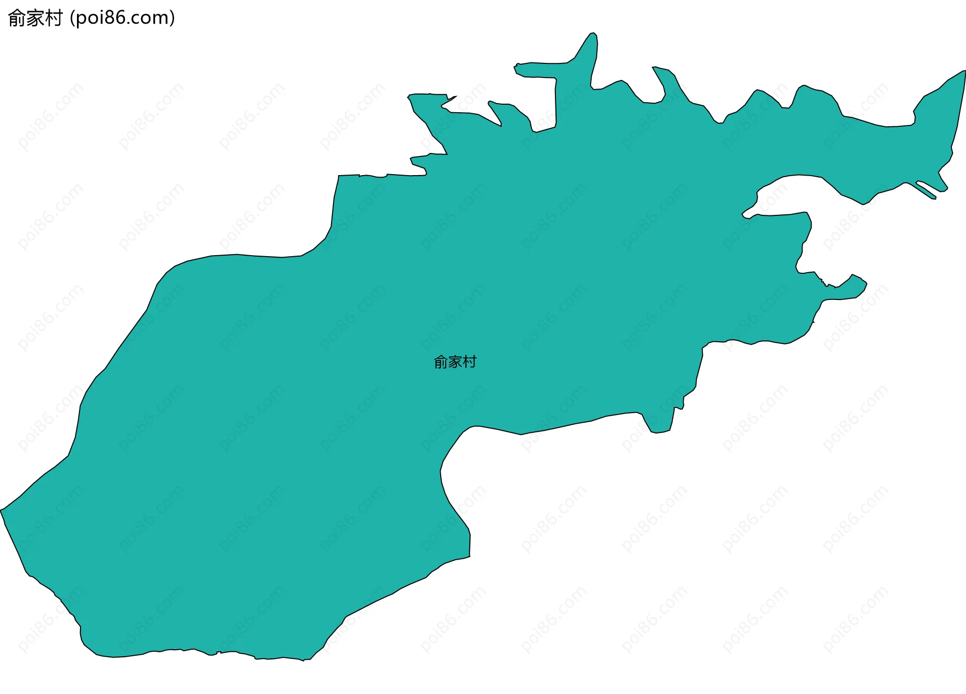 俞家村边界地图