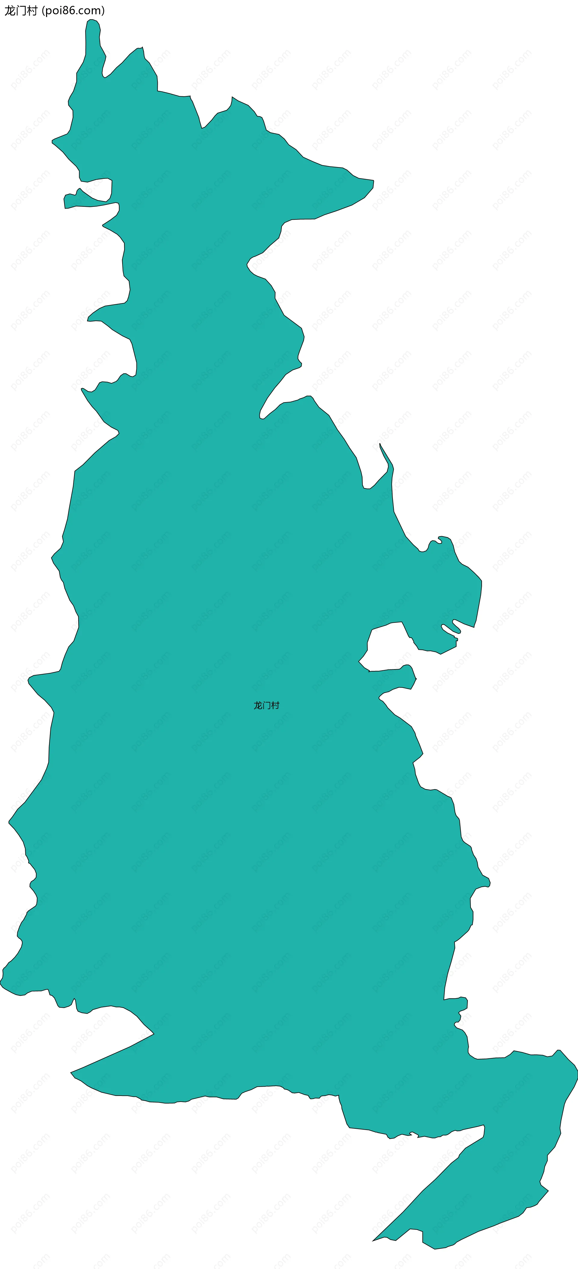 龙门村边界地图