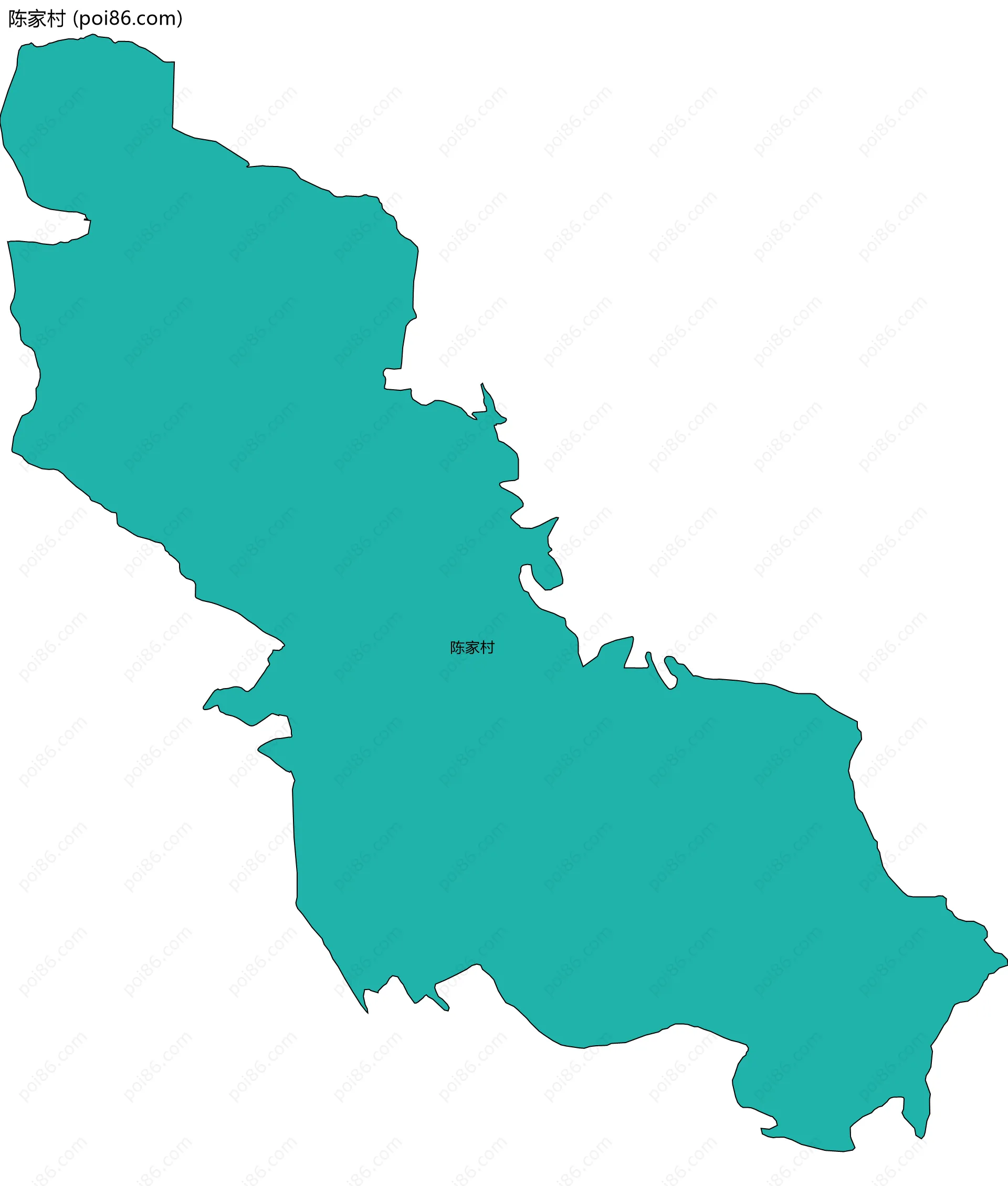 陈家村边界地图