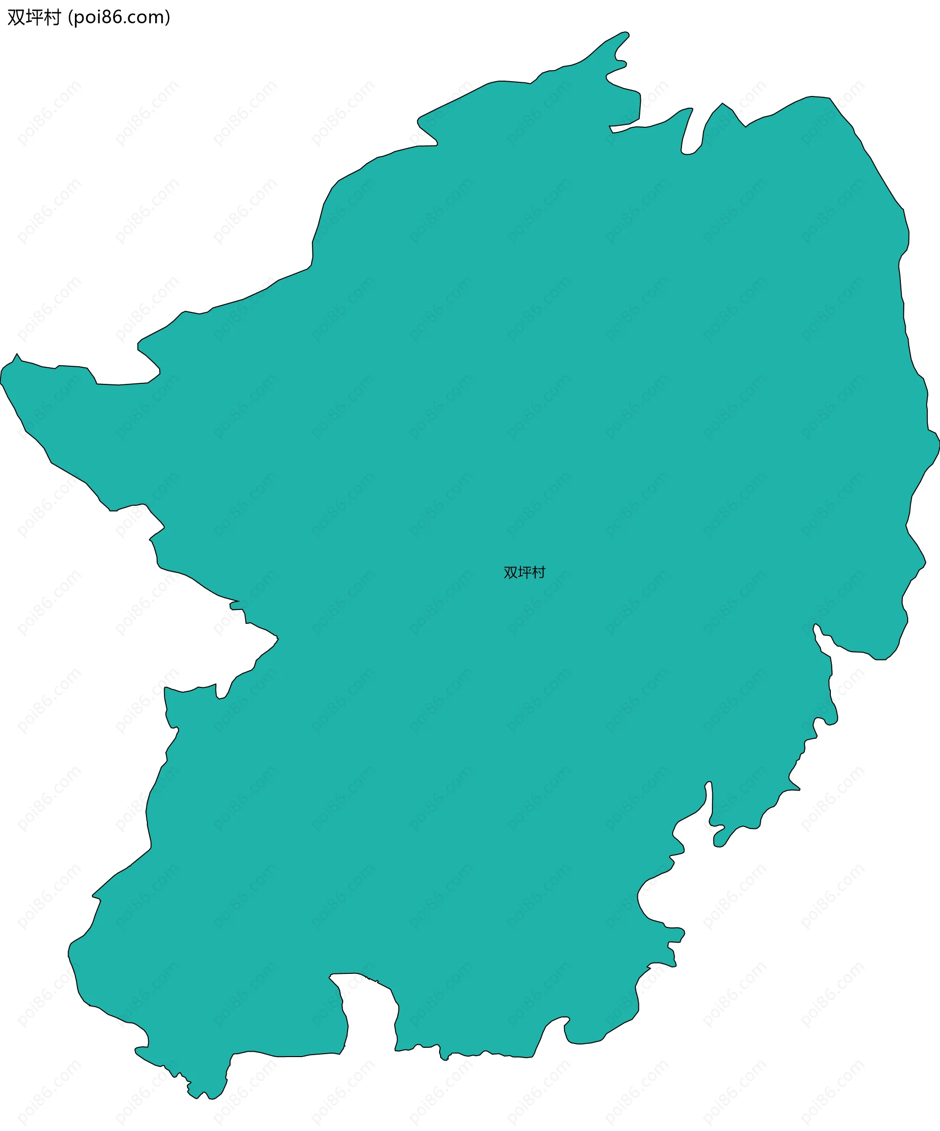 双坪村边界地图