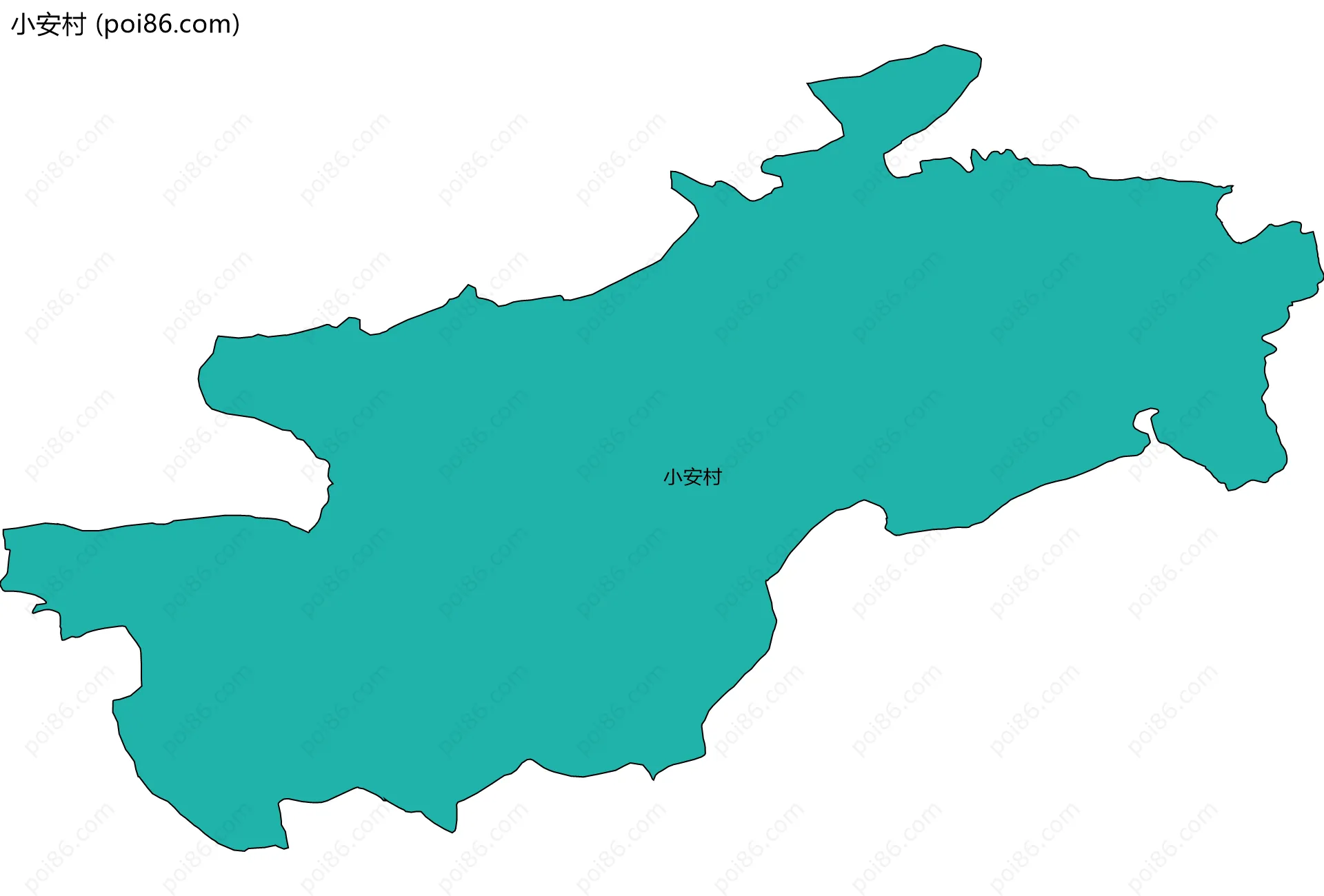 小安村边界地图