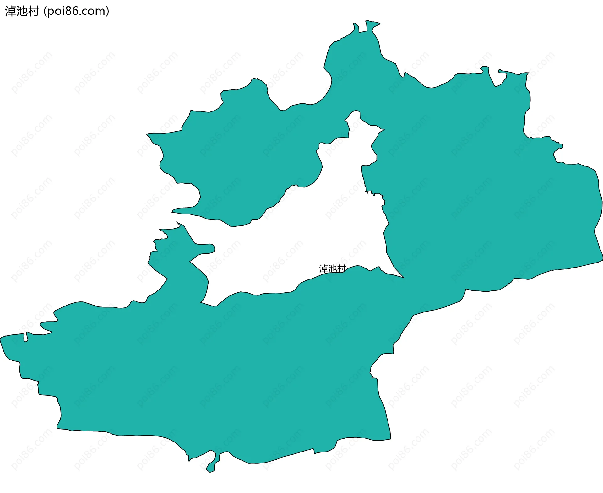 淖池村边界地图