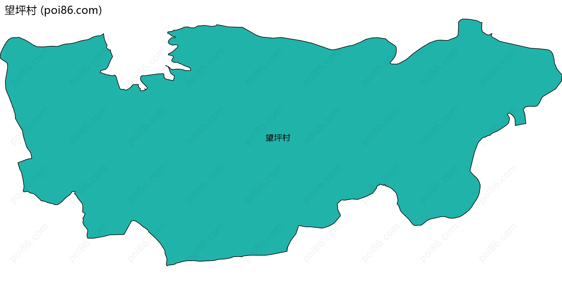 望坪村边界地图