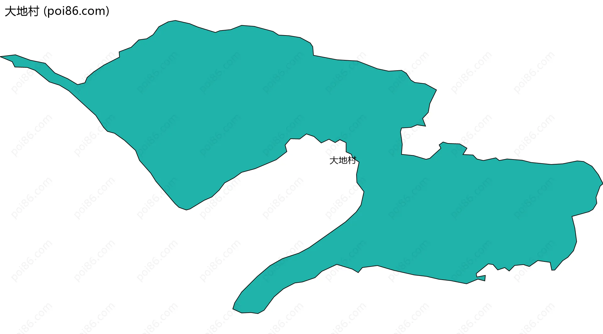 大地村边界地图