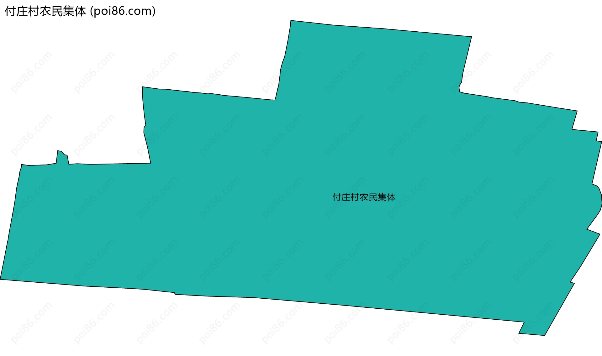 付庄村农民集体边界地图
