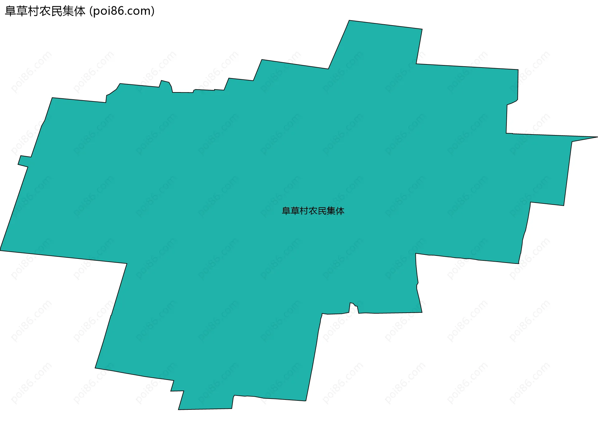 阜草村农民集体边界地图