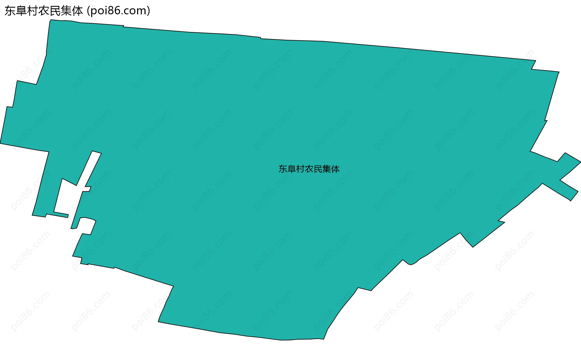 东阜村农民集体边界地图