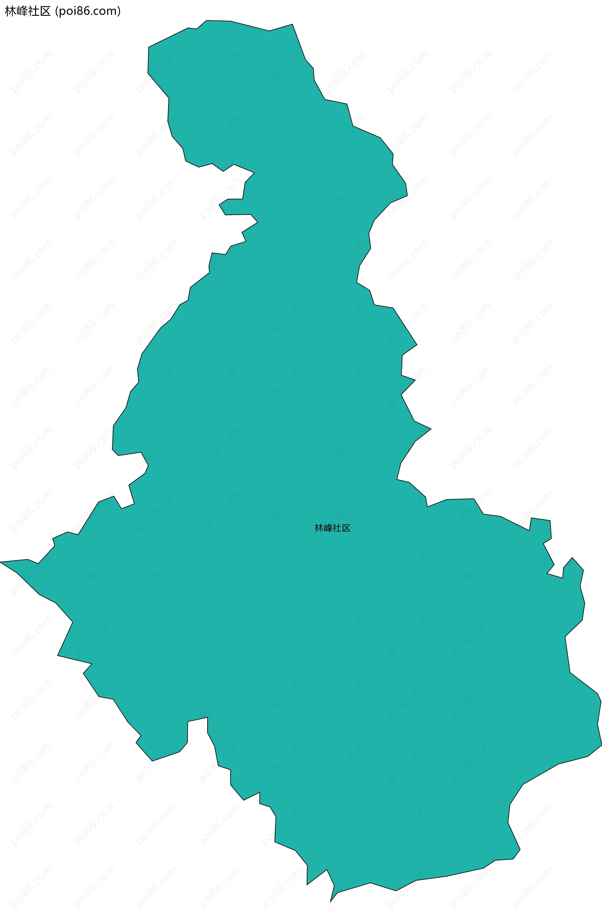 林峰社区边界地图