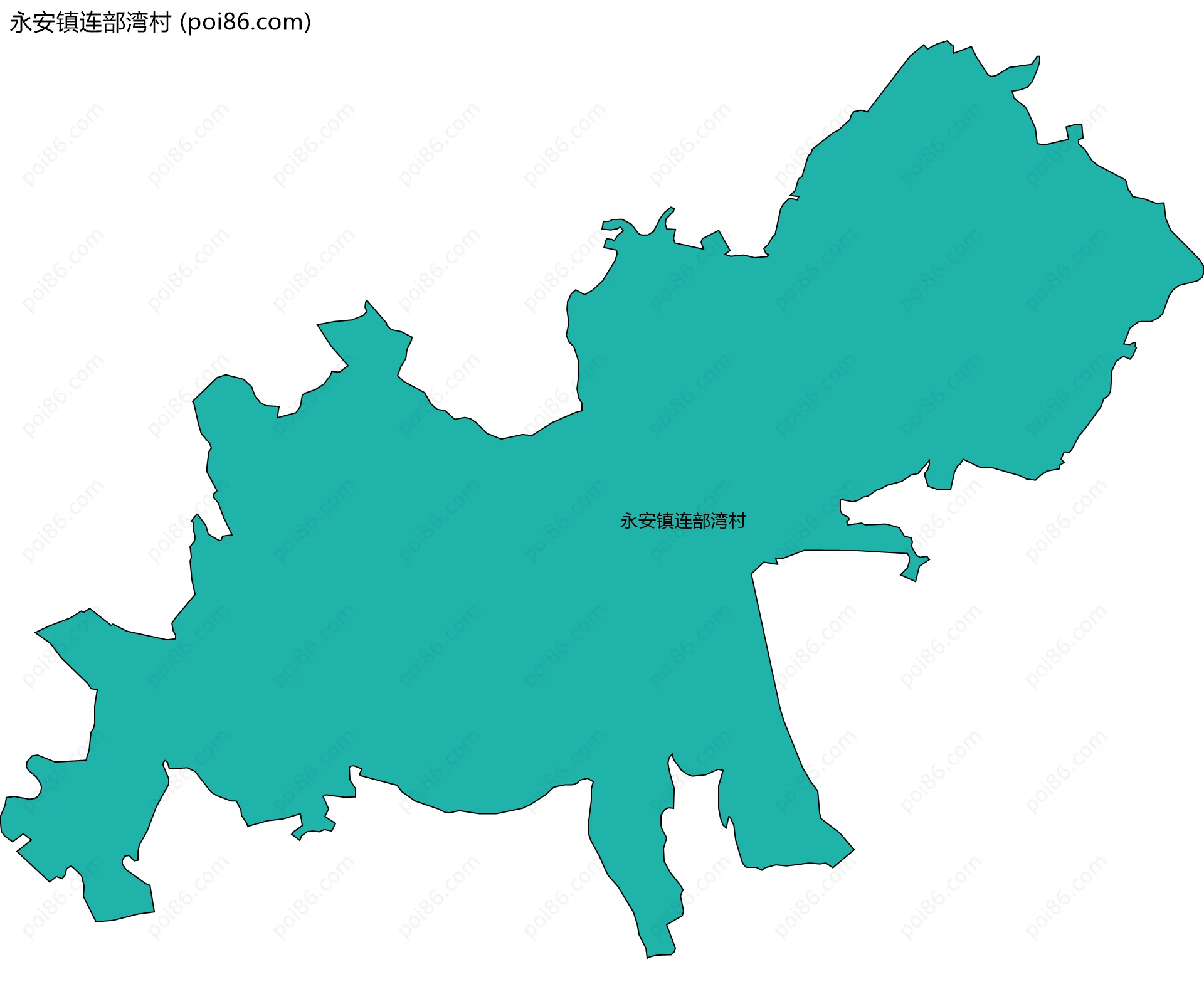 永安镇连部湾村边界地图