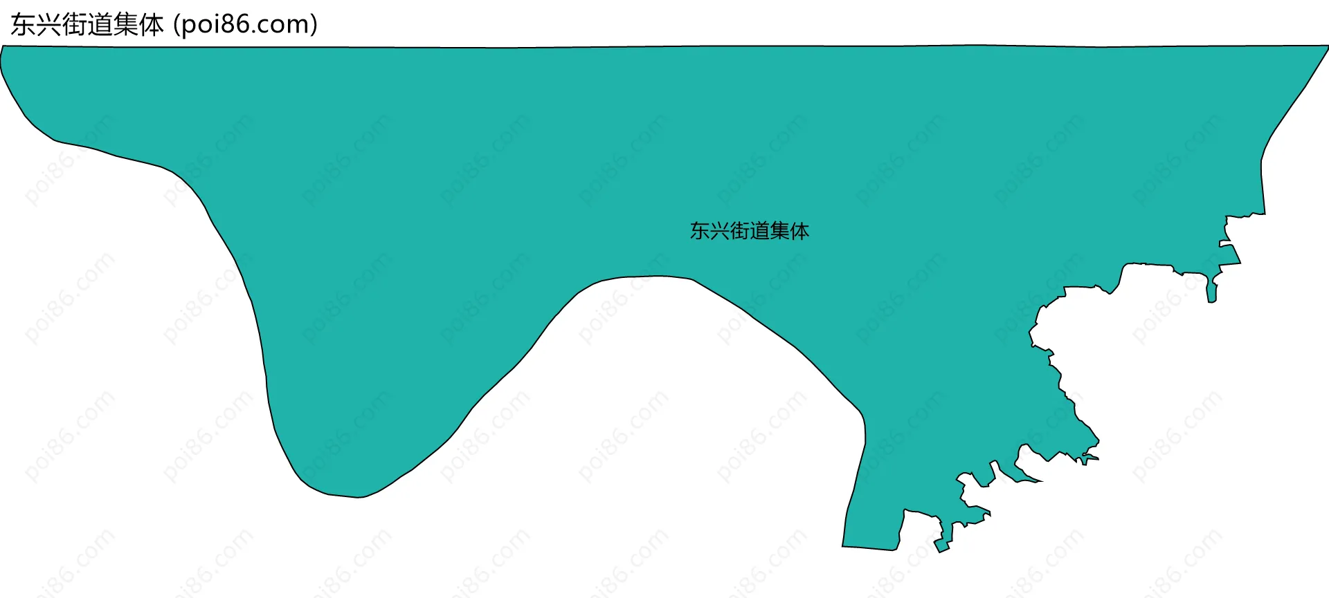 东兴街道集体边界地图