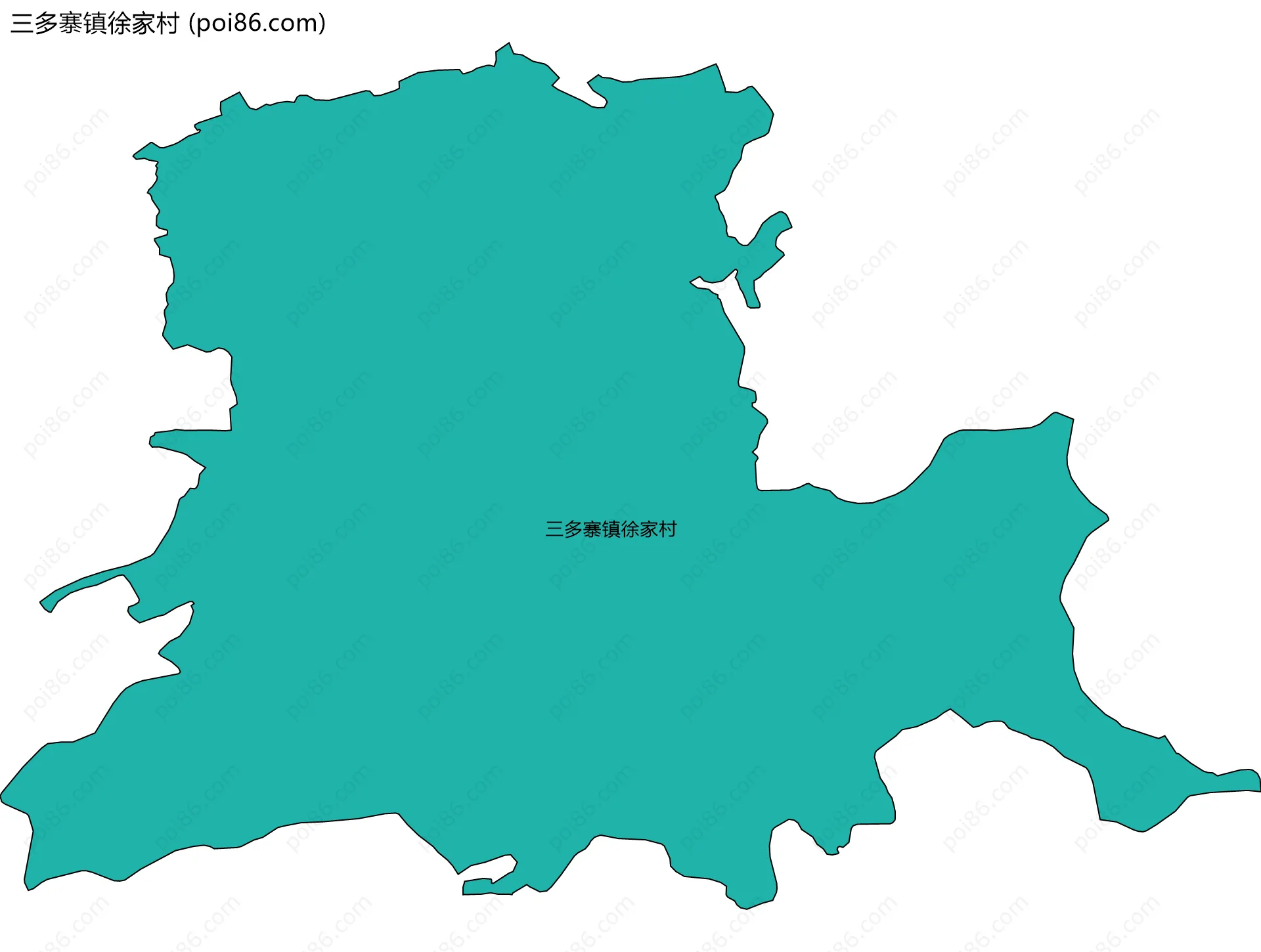 三多寨镇徐家村边界地图