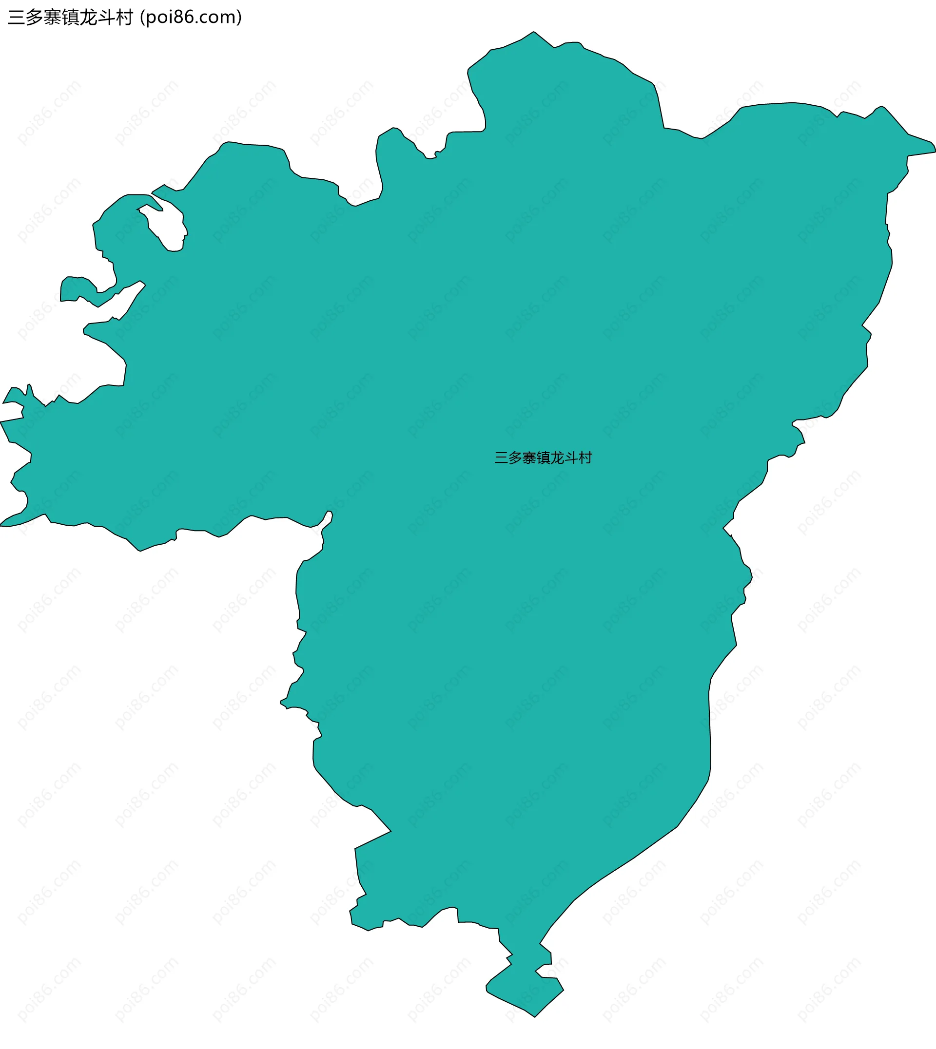 三多寨镇龙斗村边界地图