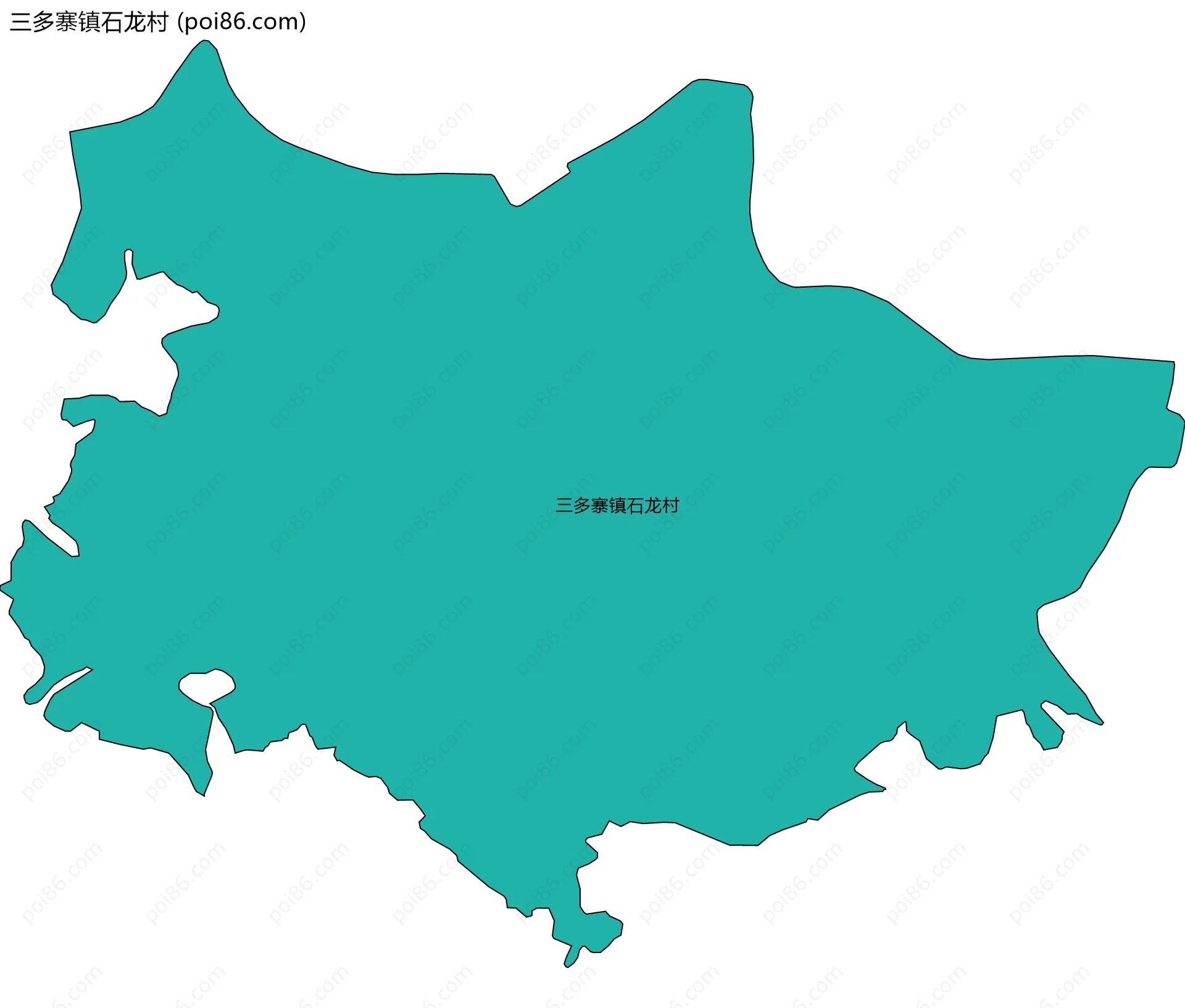 三多寨镇石龙村边界地图
