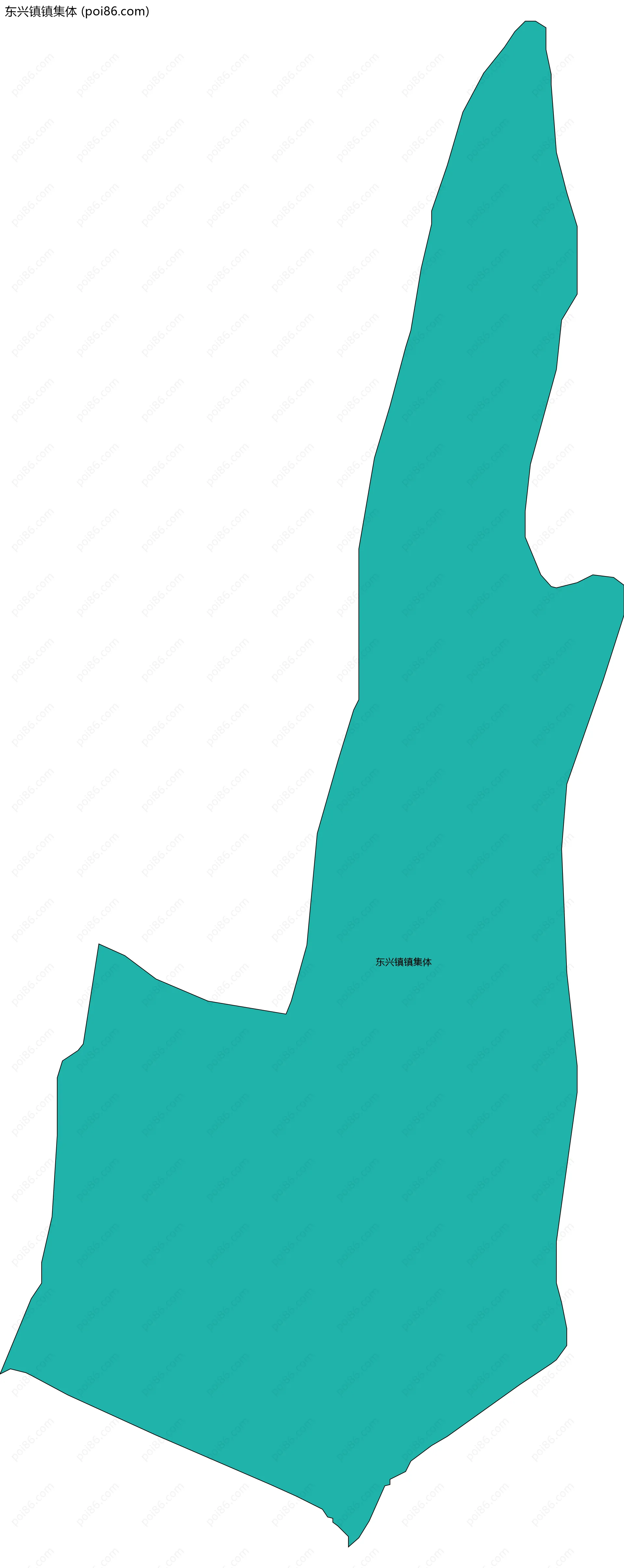 东兴镇镇集体边界地图