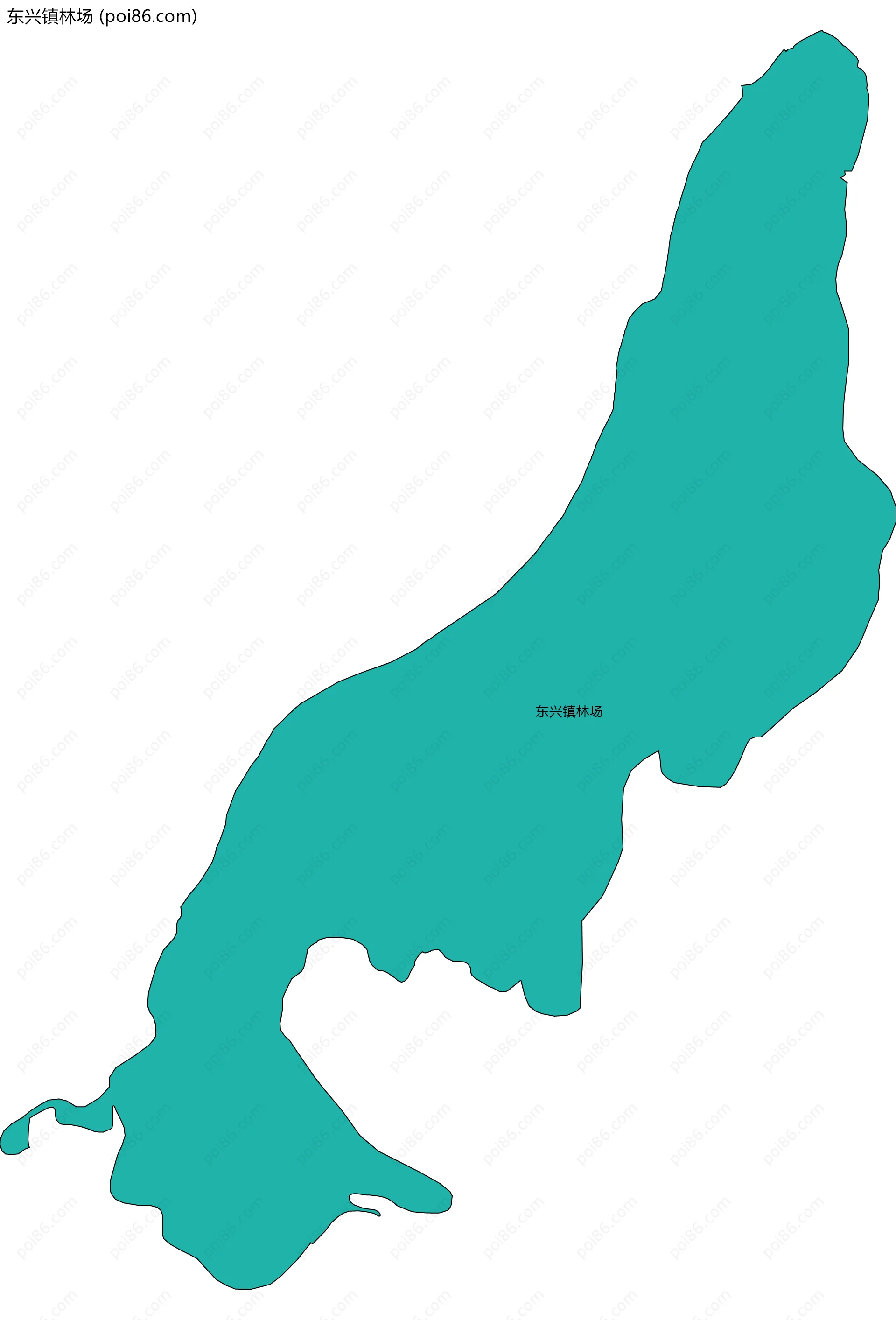 东兴镇林场边界地图