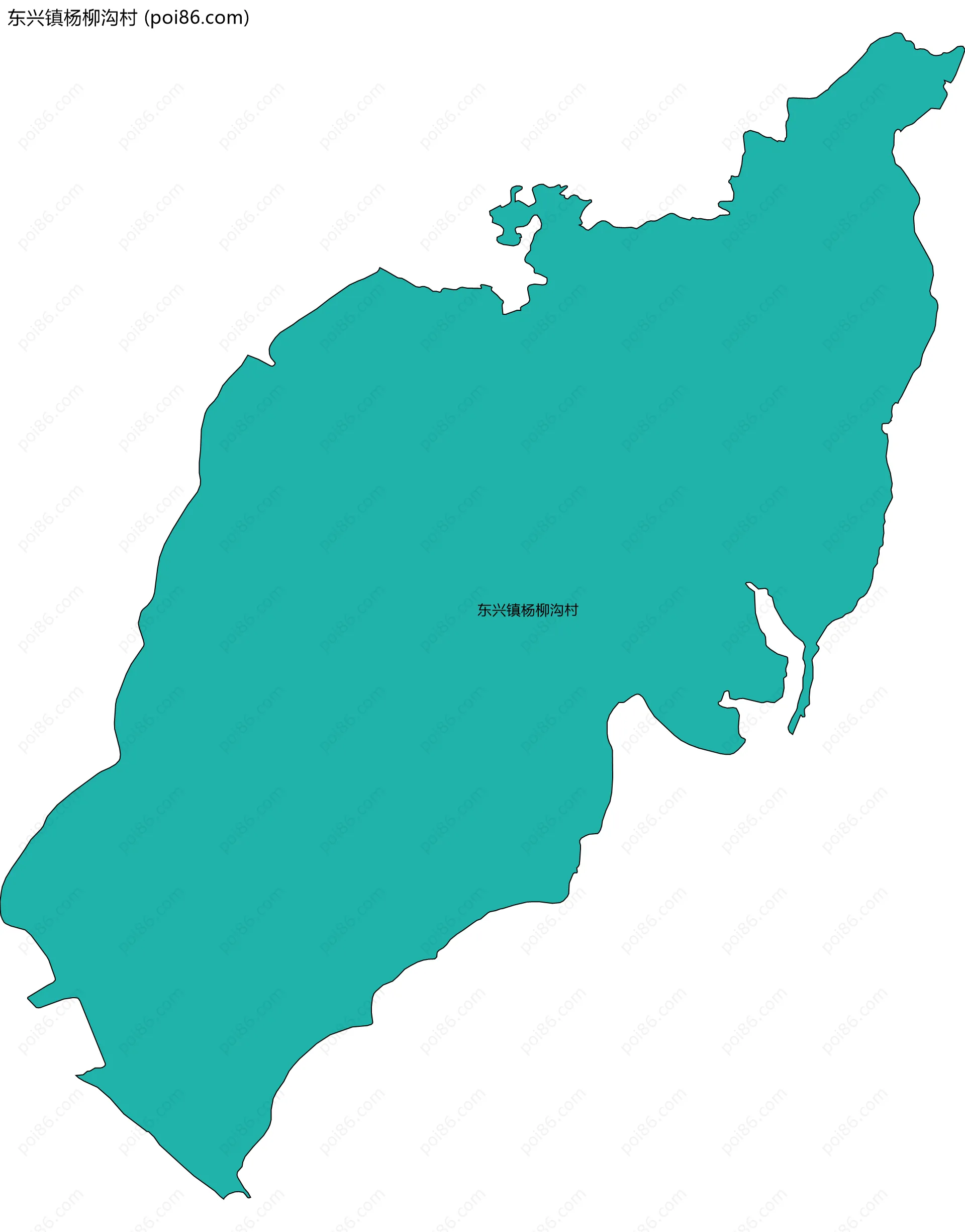 东兴镇杨柳沟村边界地图