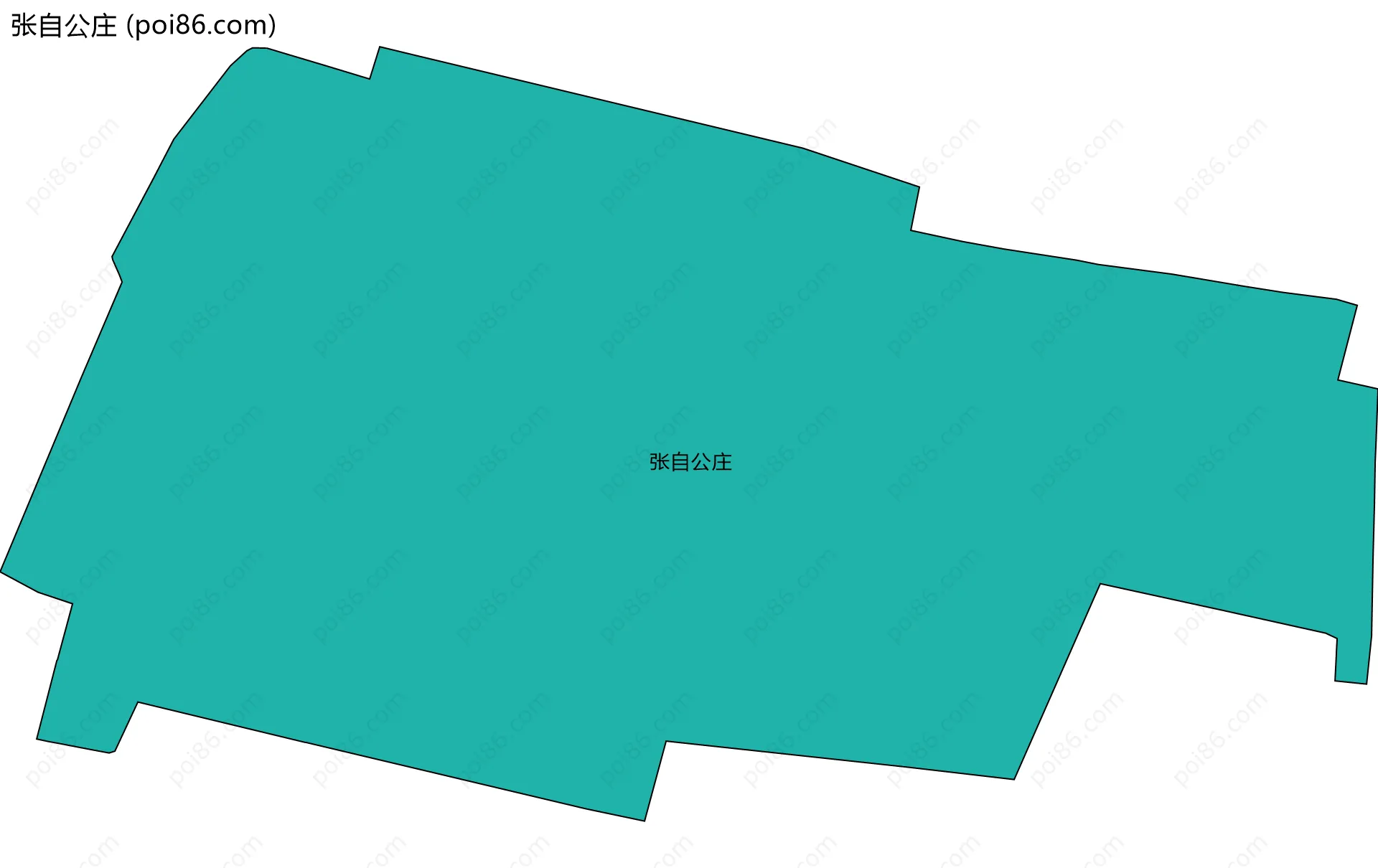 张自公庄边界地图