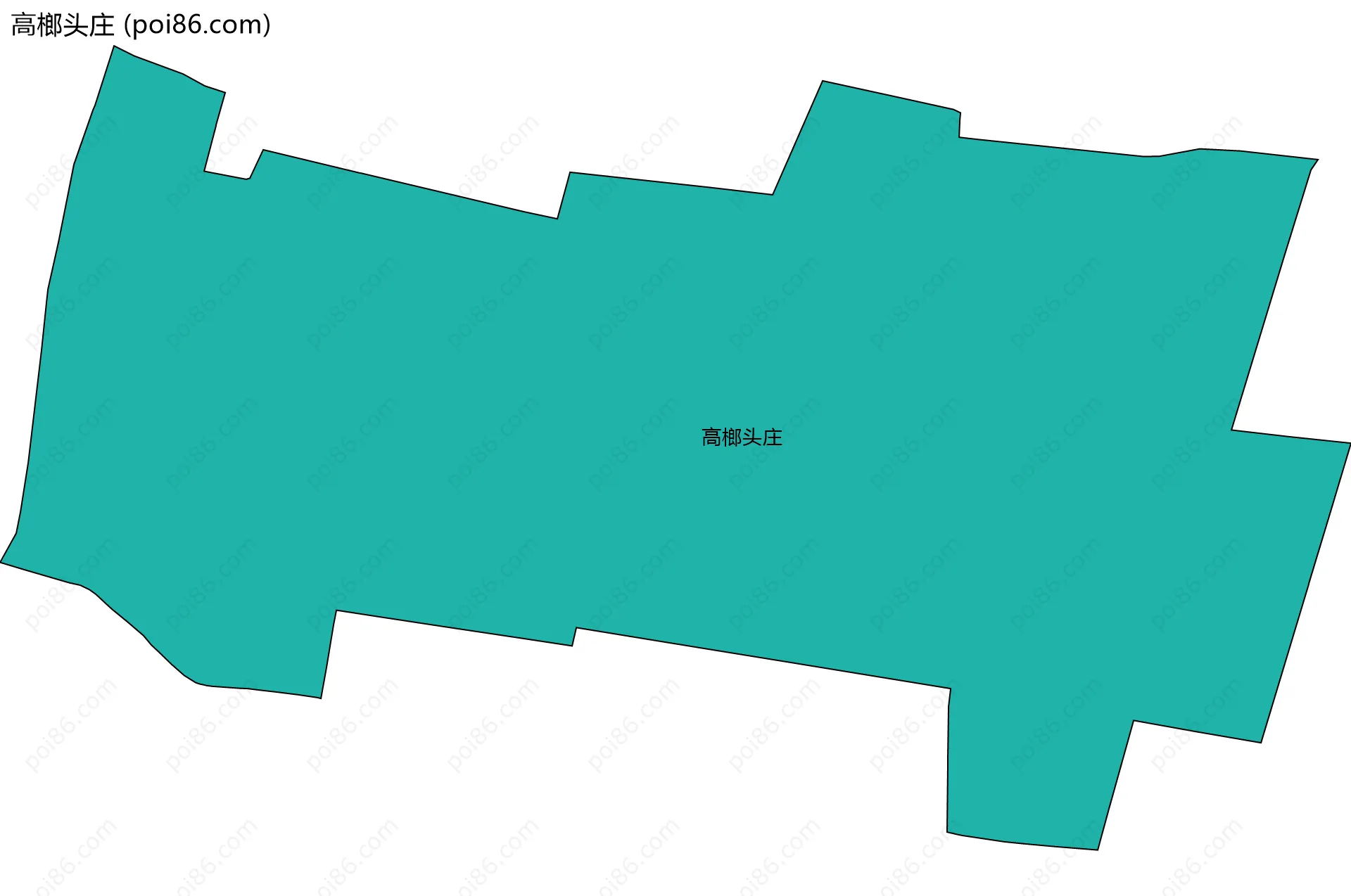 高榔头庄边界地图
