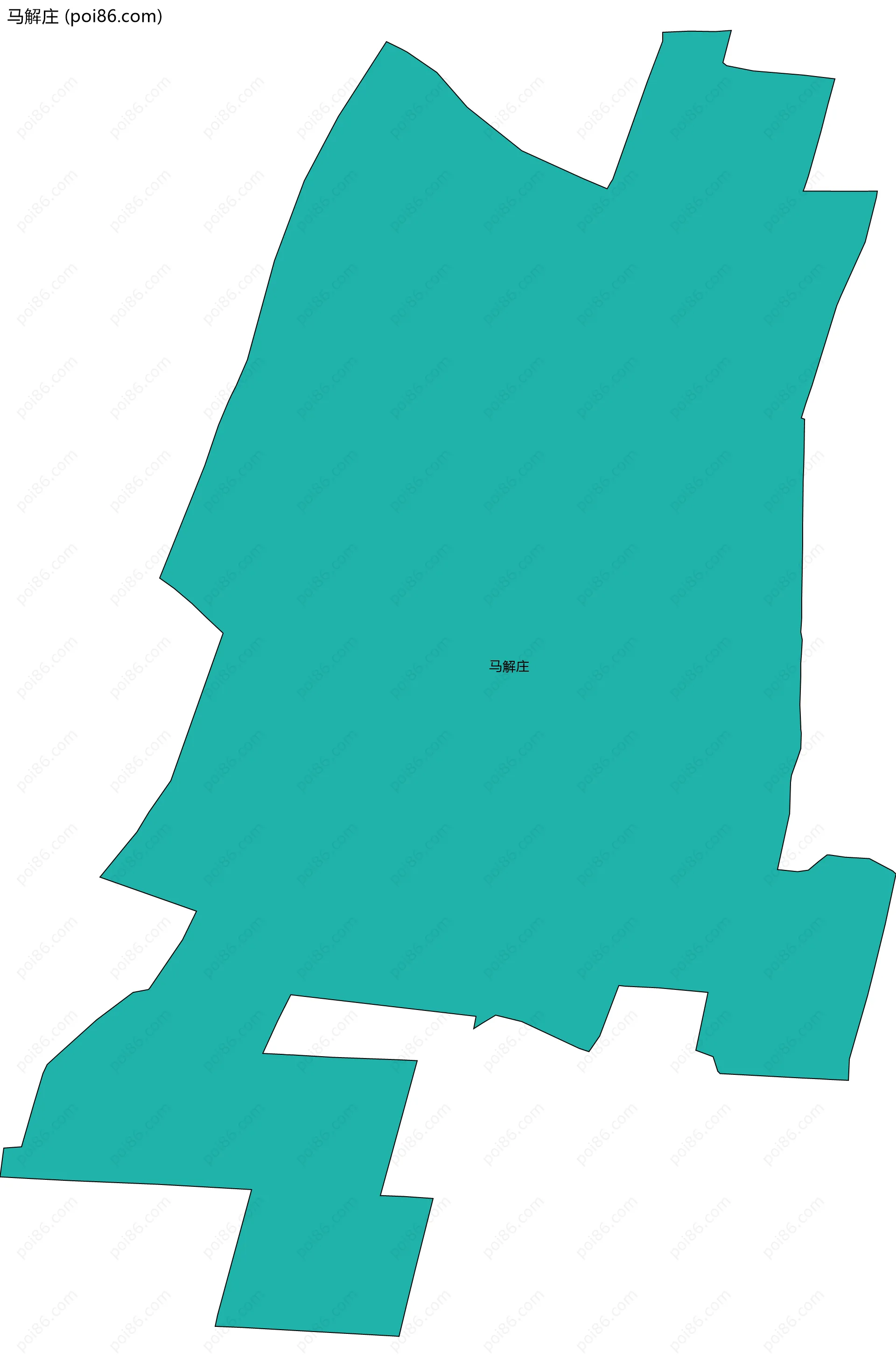 马解庄边界地图