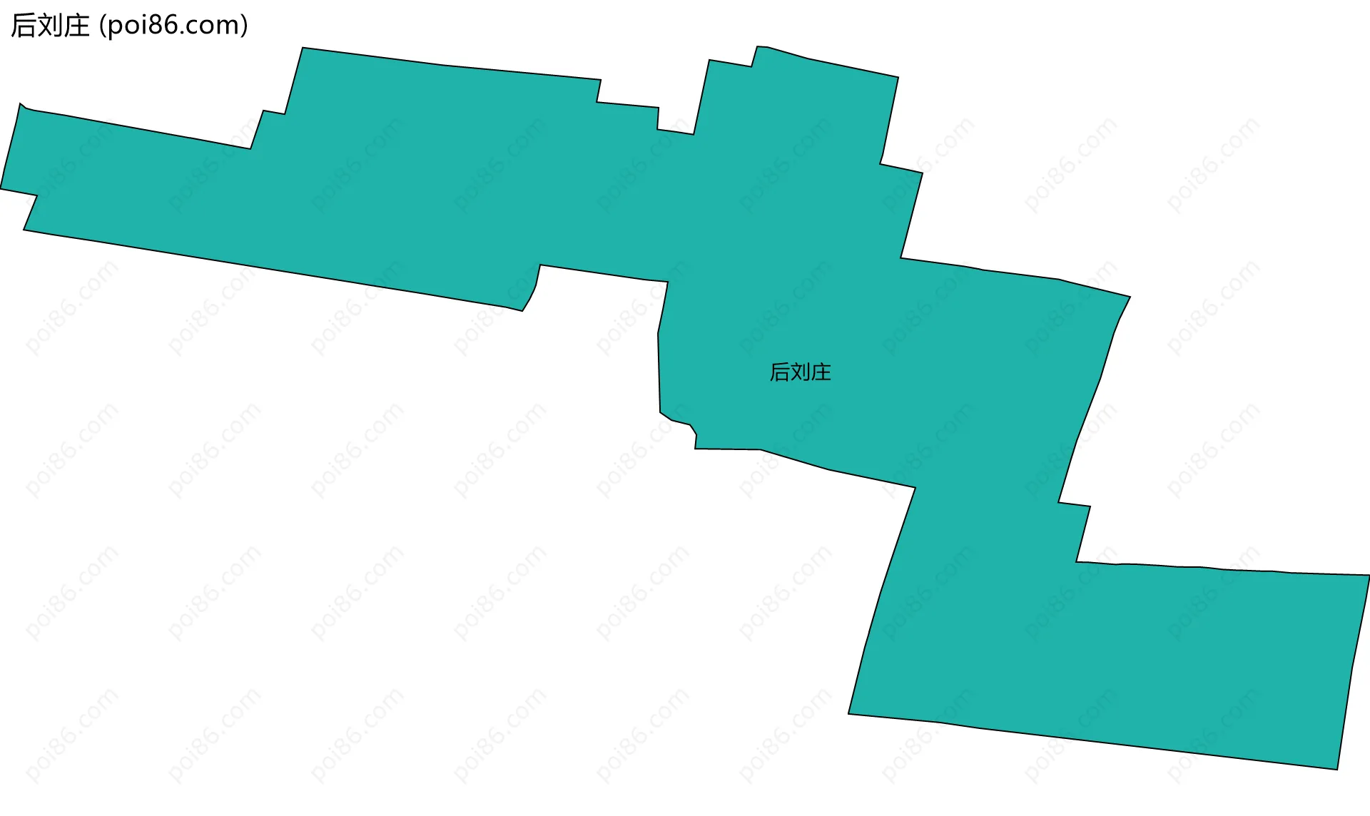 后刘庄边界地图