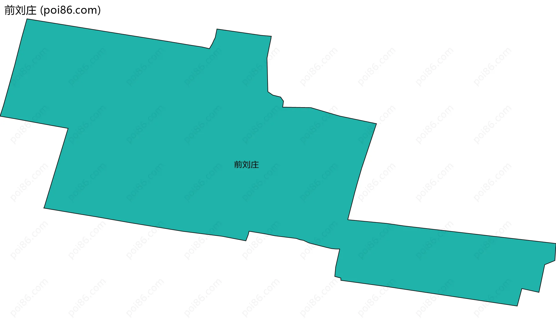 前刘庄边界地图