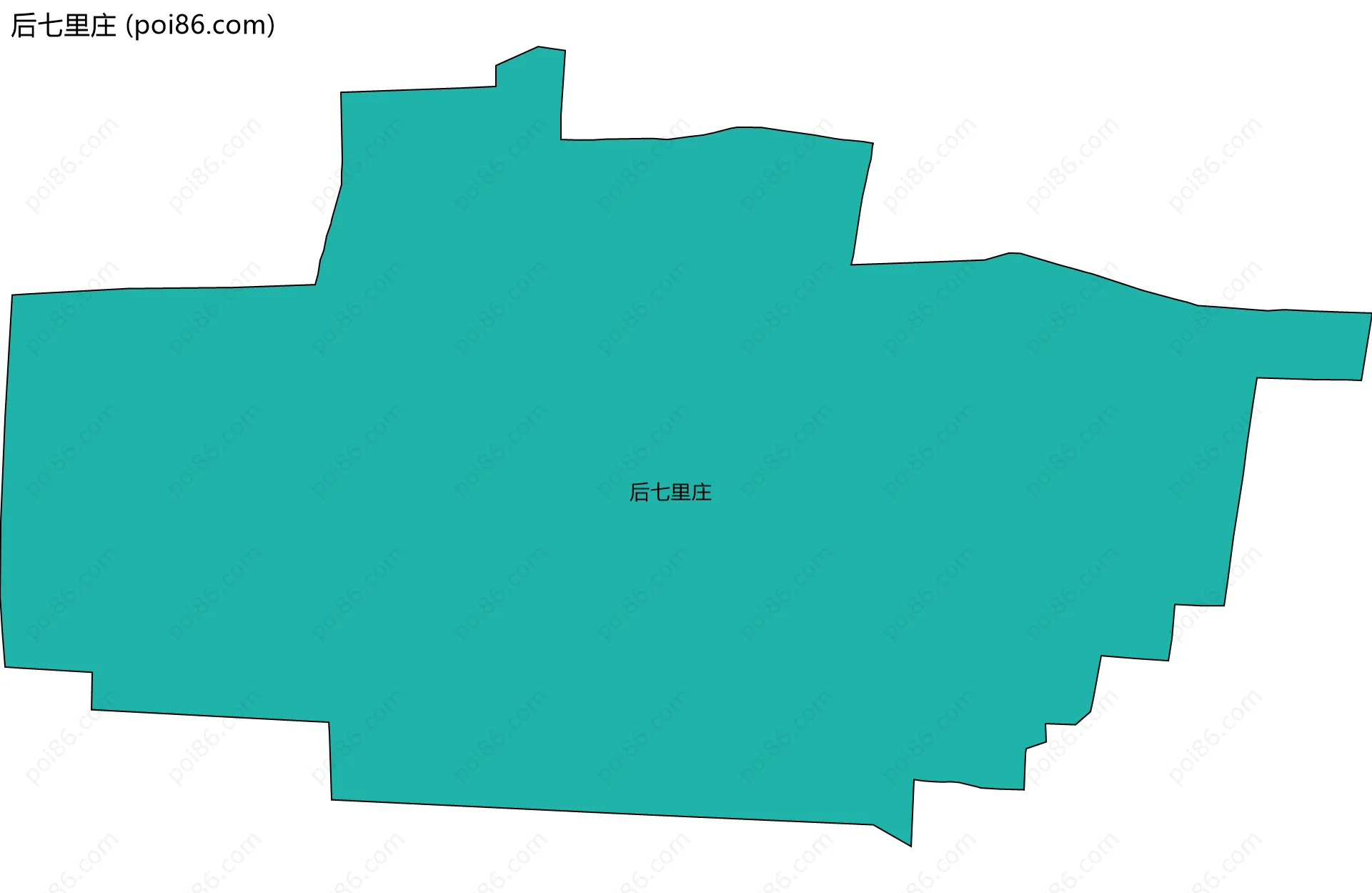 后七里庄边界地图