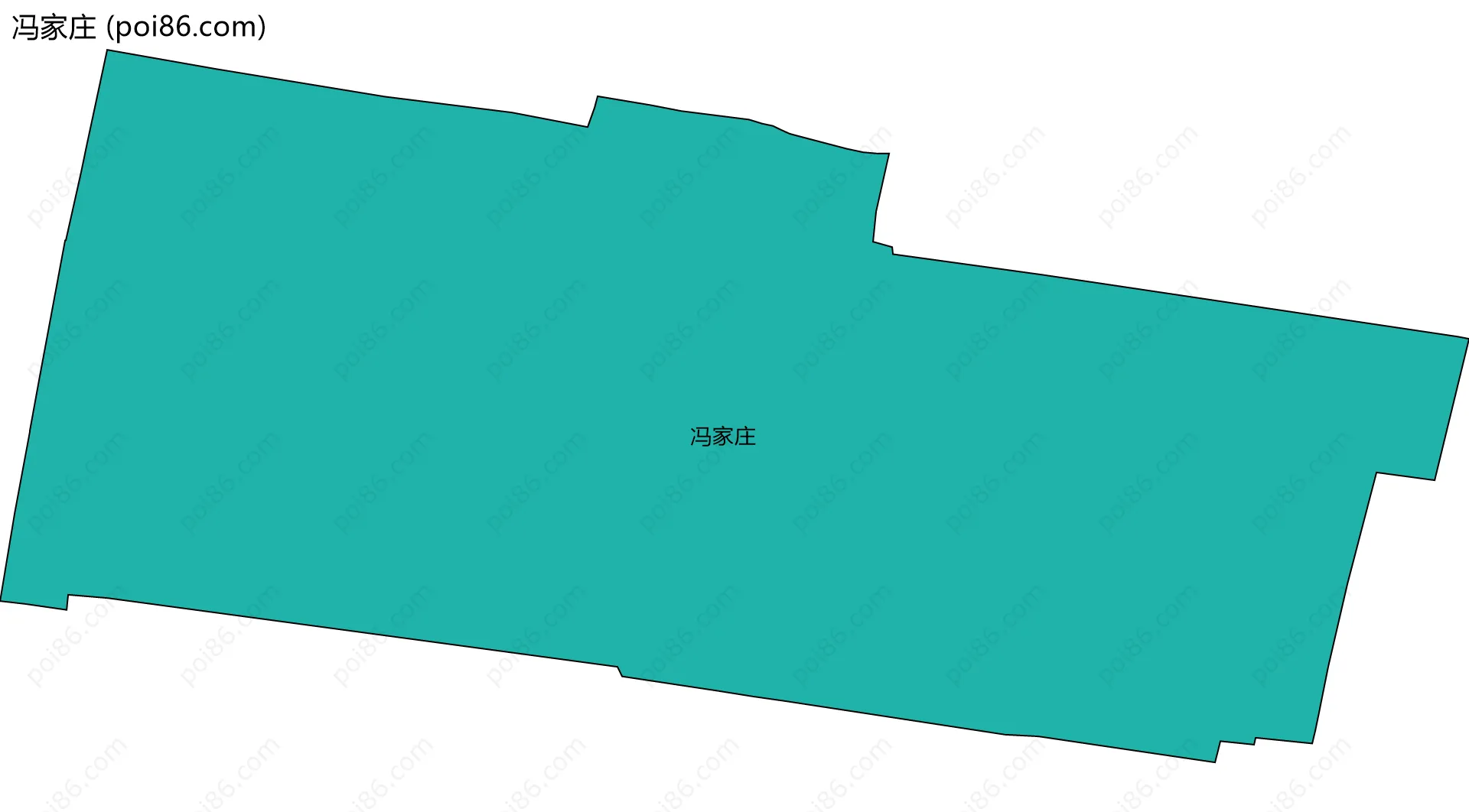 冯家庄边界地图