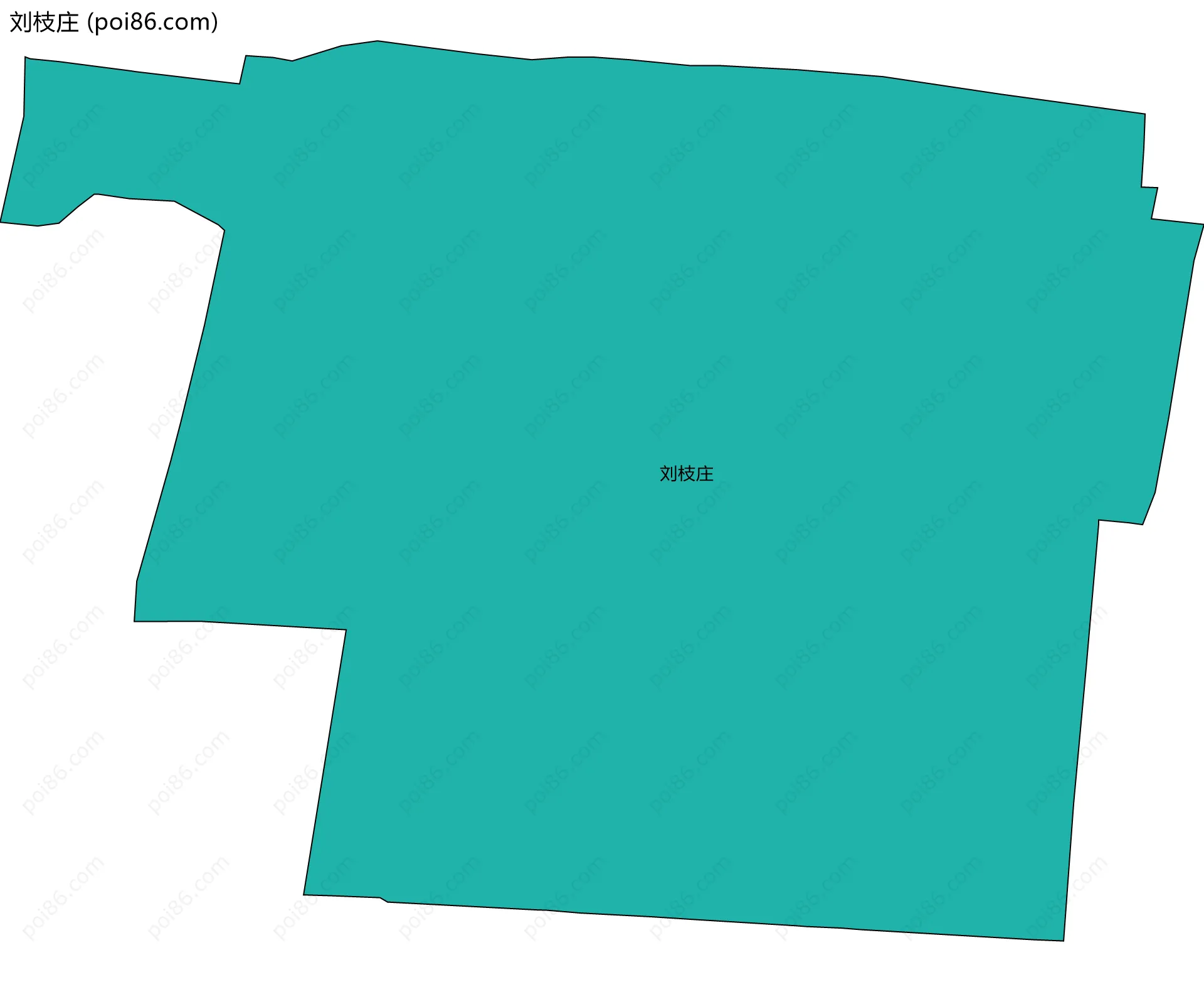 刘枝庄边界地图