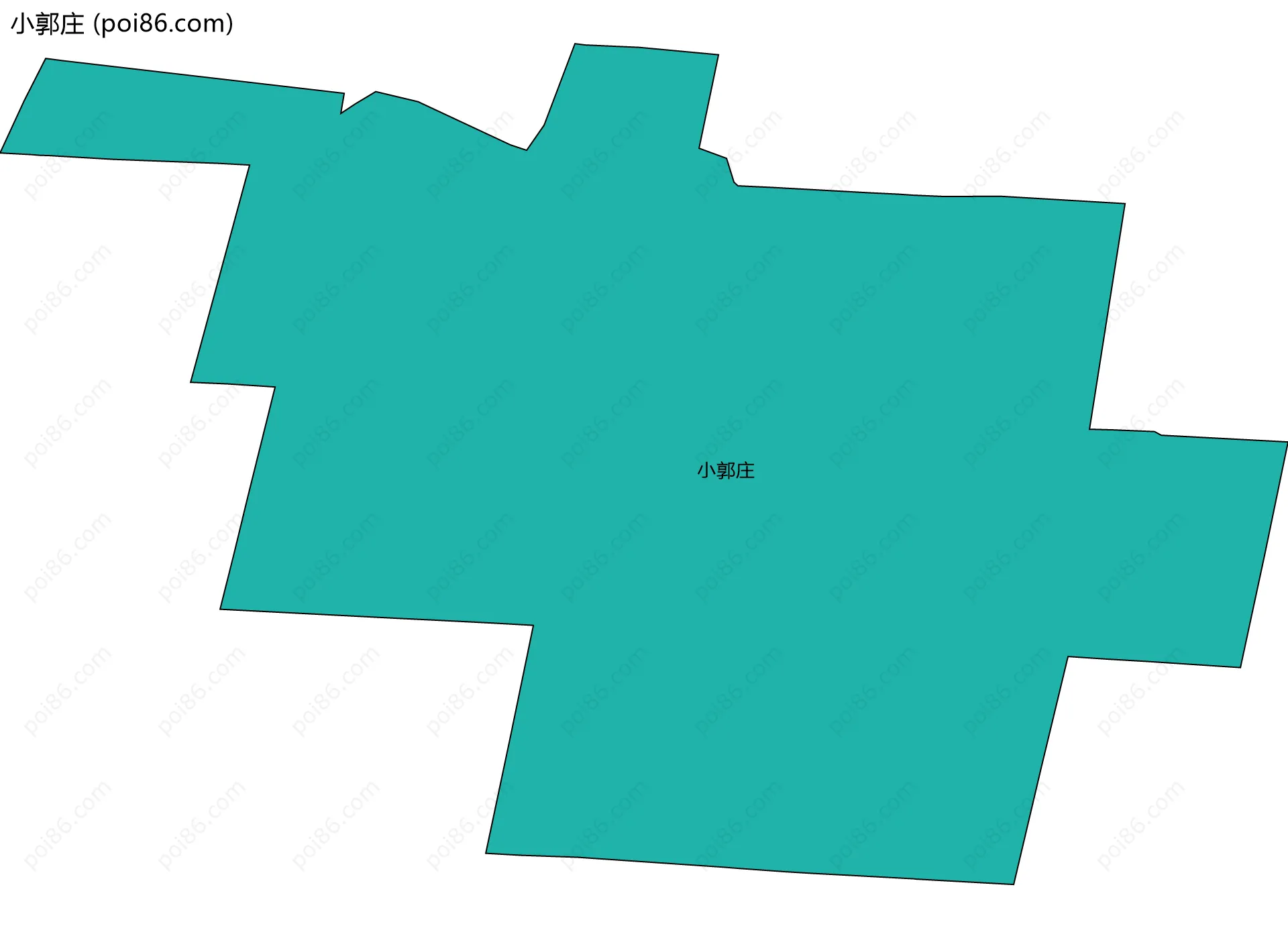 小郭庄边界地图