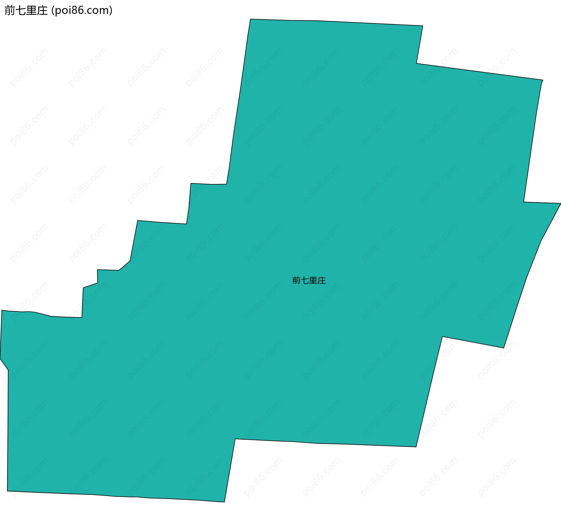 前七里庄边界地图