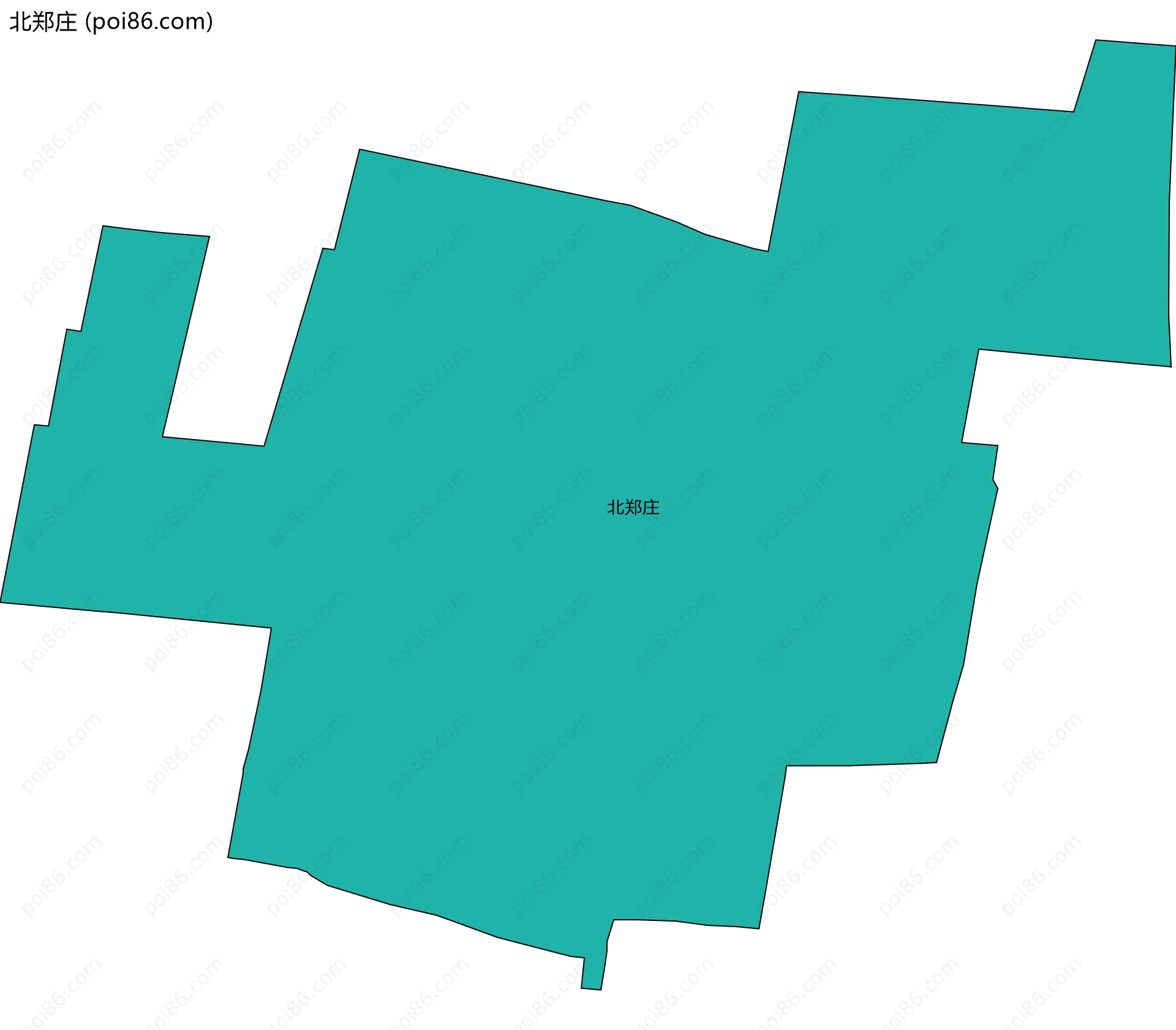北郑庄边界地图