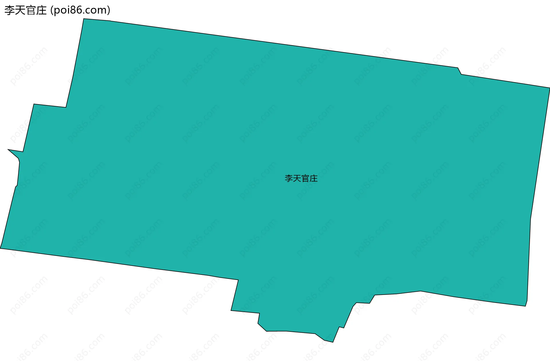 李天官庄边界地图