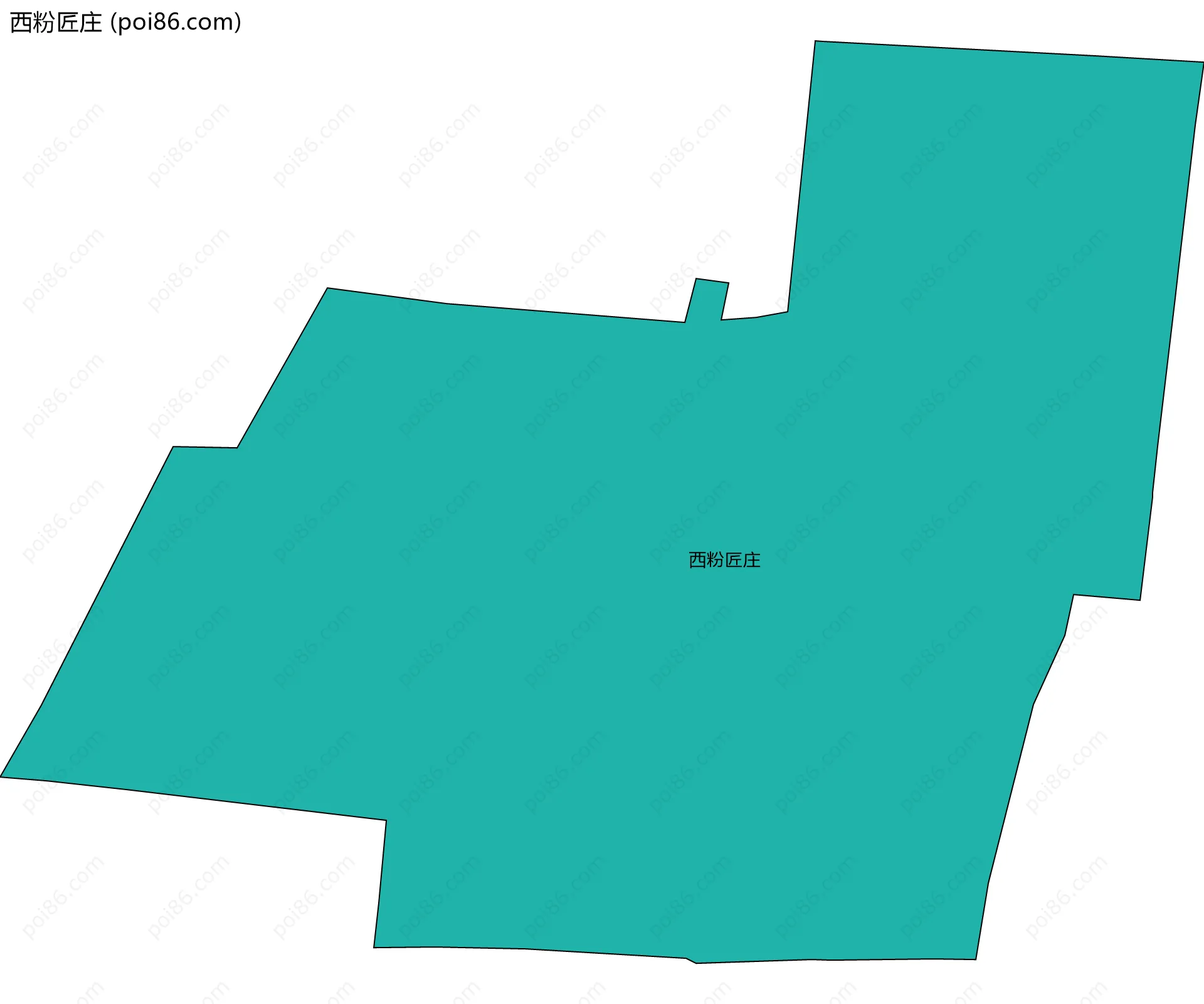 西粉匠庄边界地图