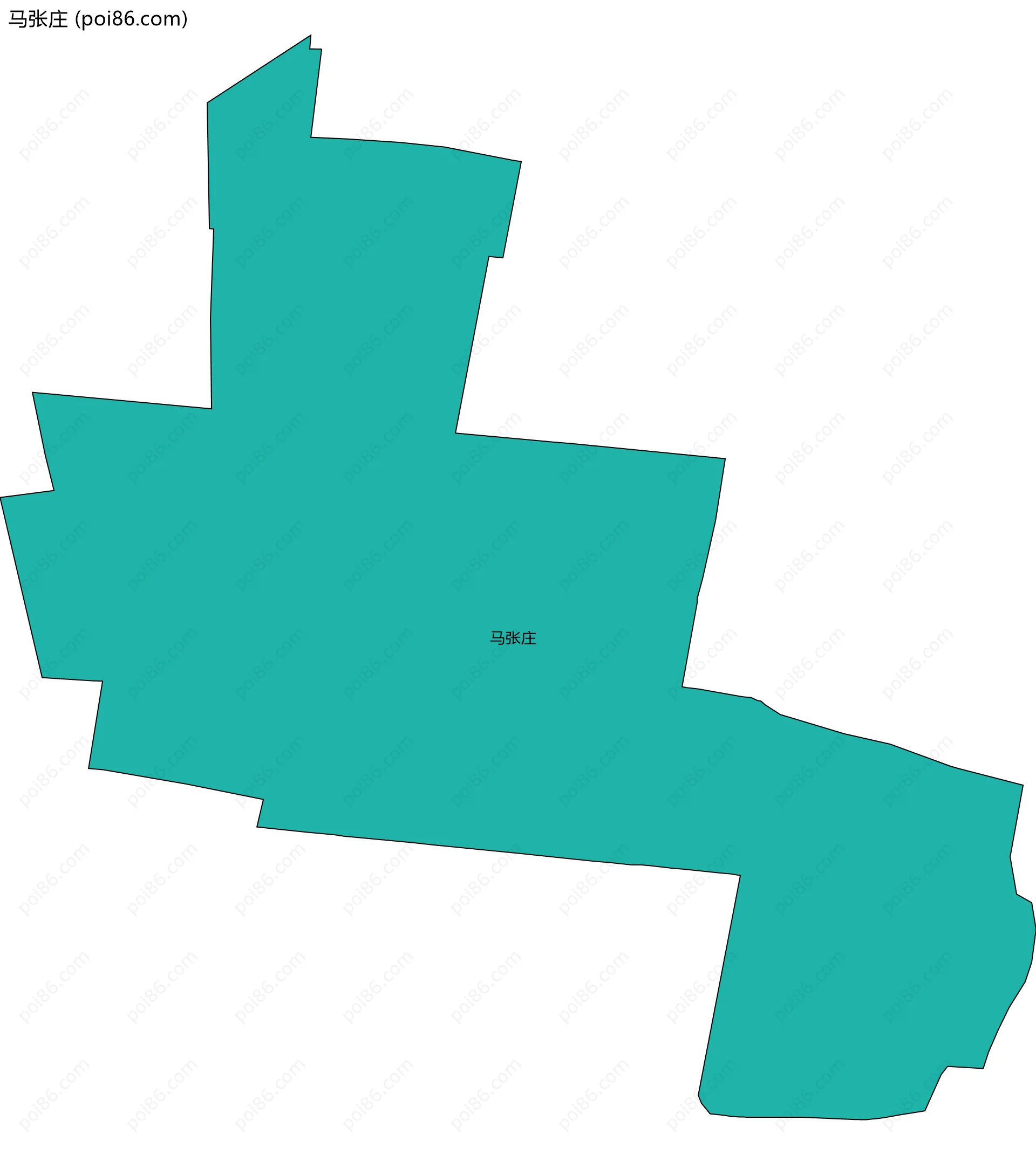 马张庄边界地图