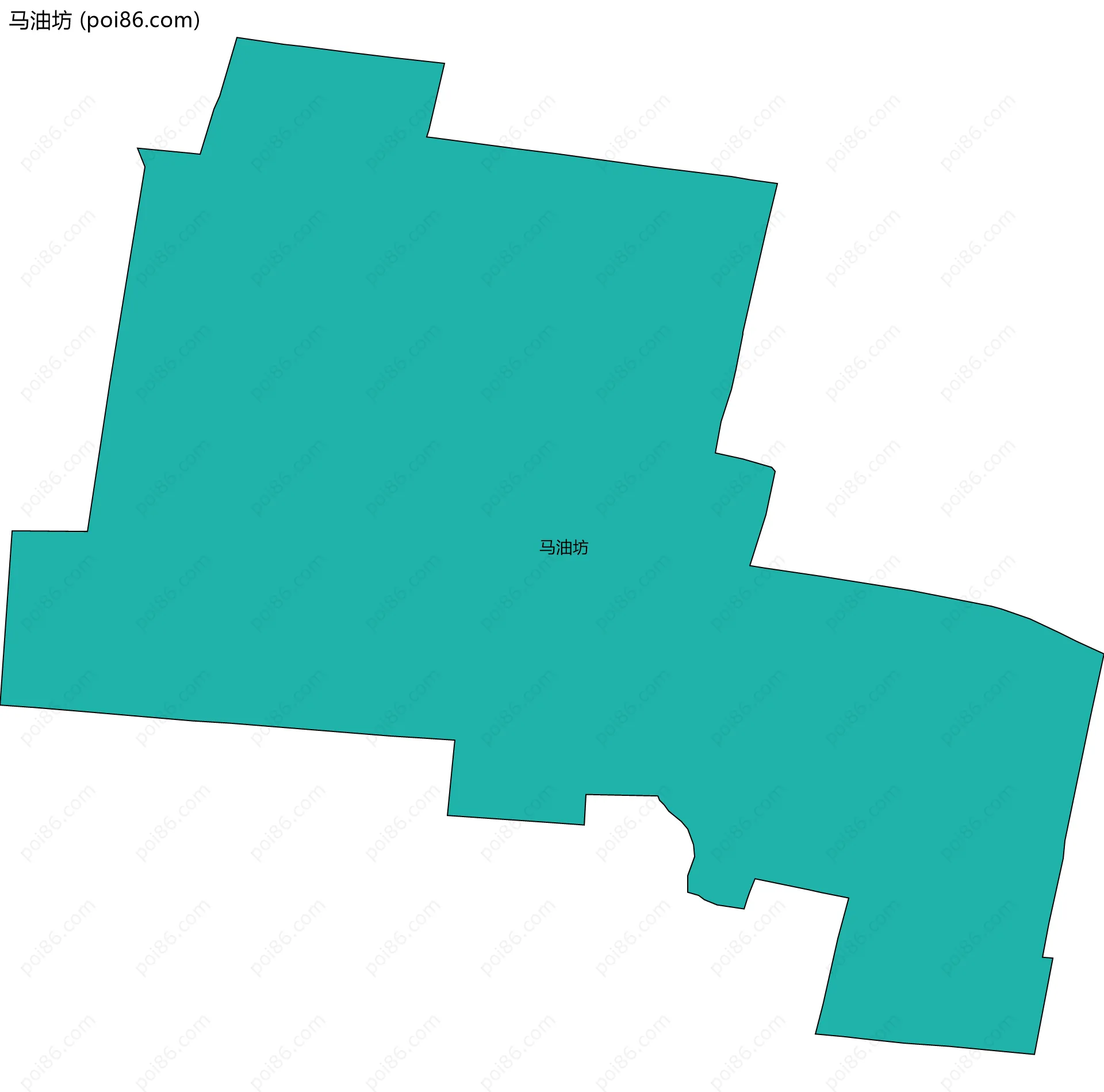 马油坊边界地图