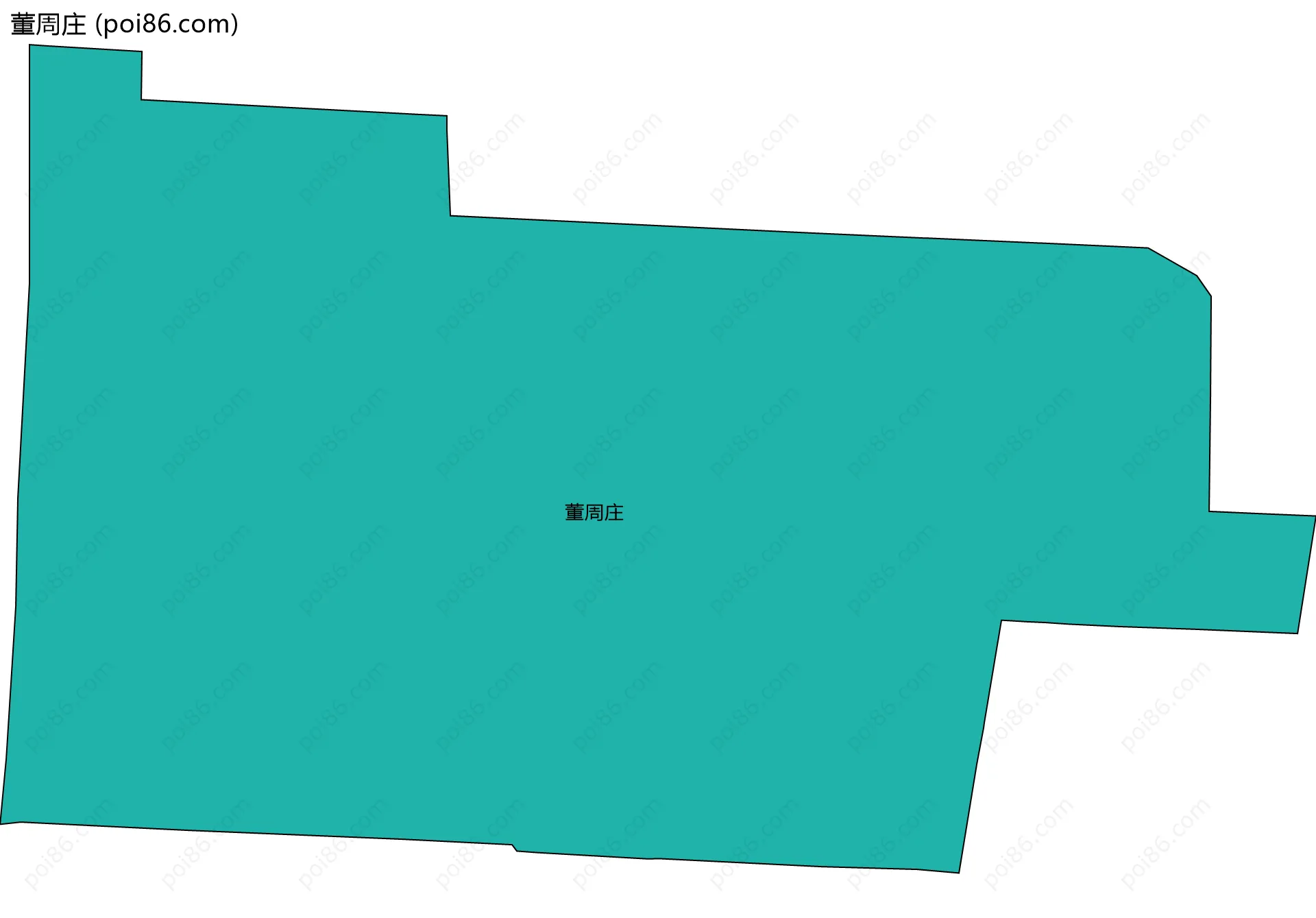 董周庄边界地图