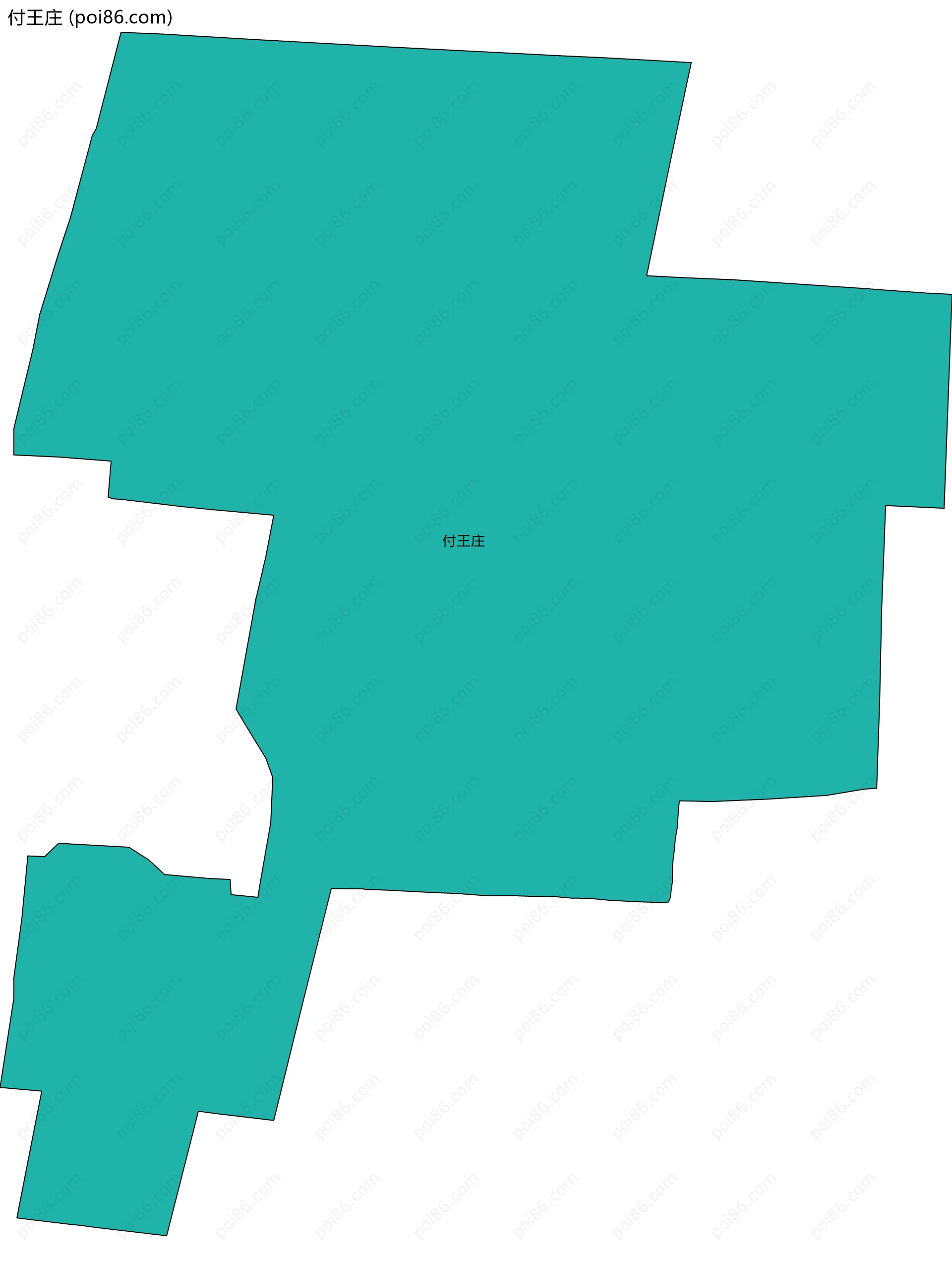 付王庄边界地图