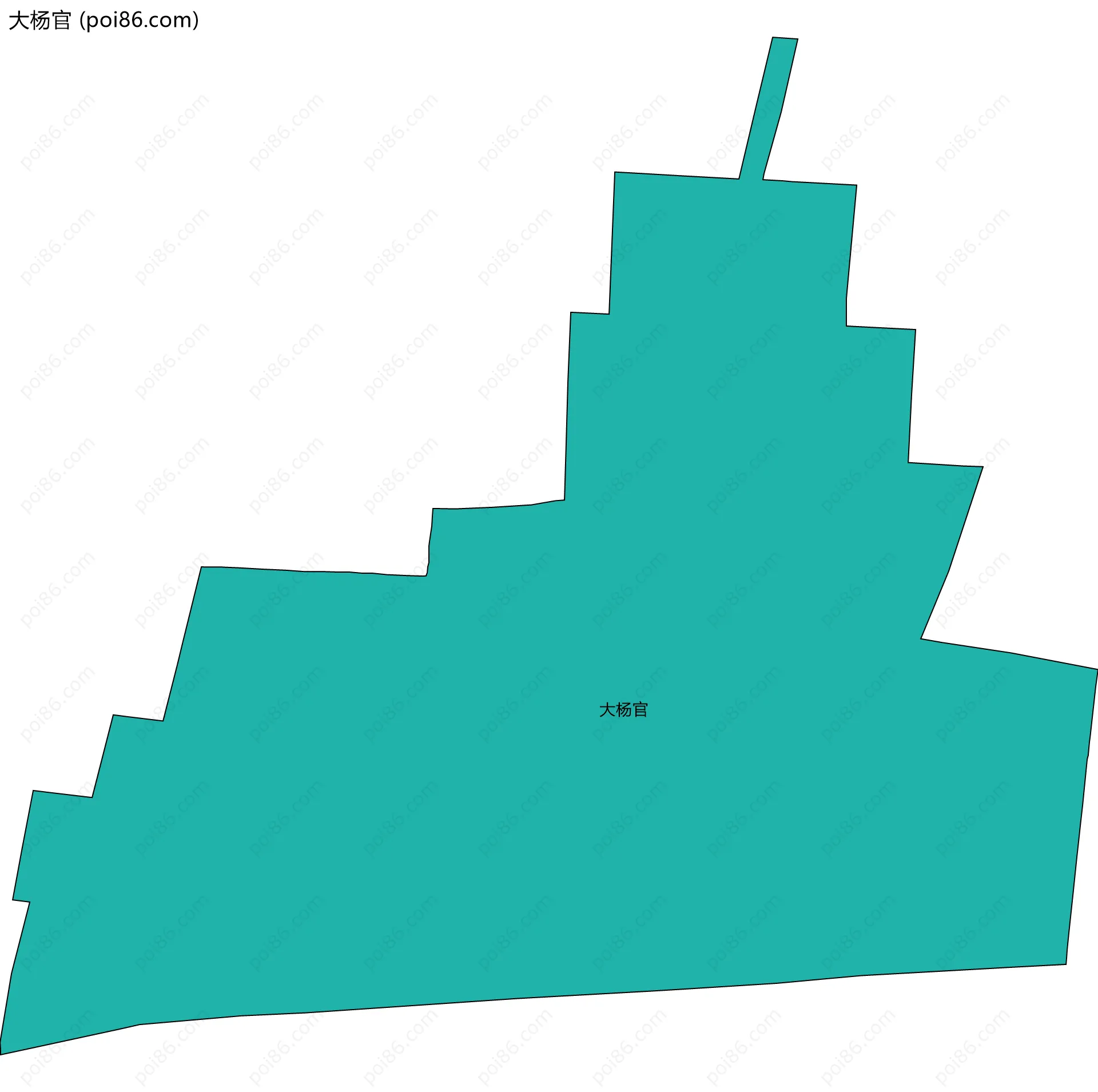 大杨官边界地图
