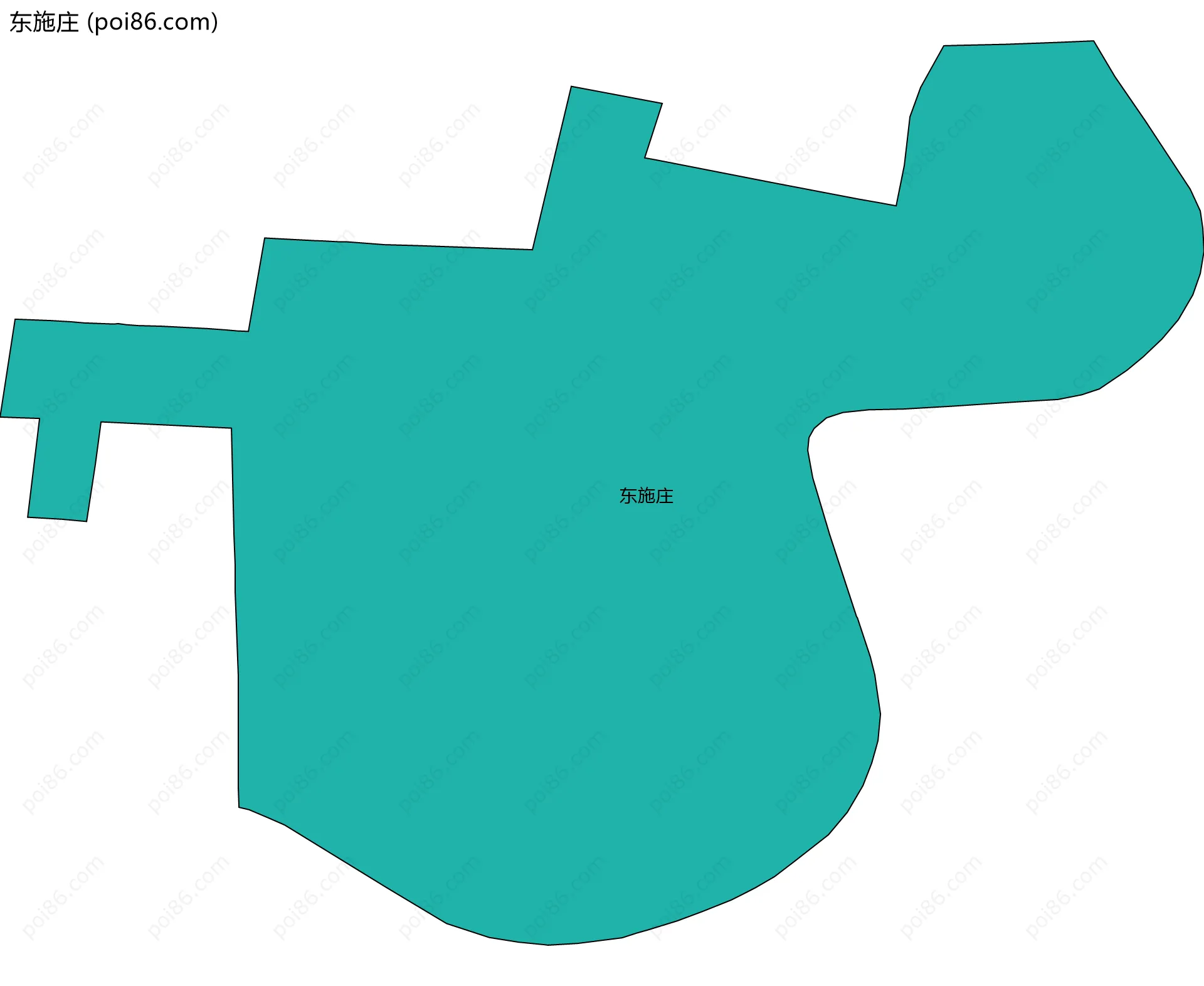 东施庄边界地图