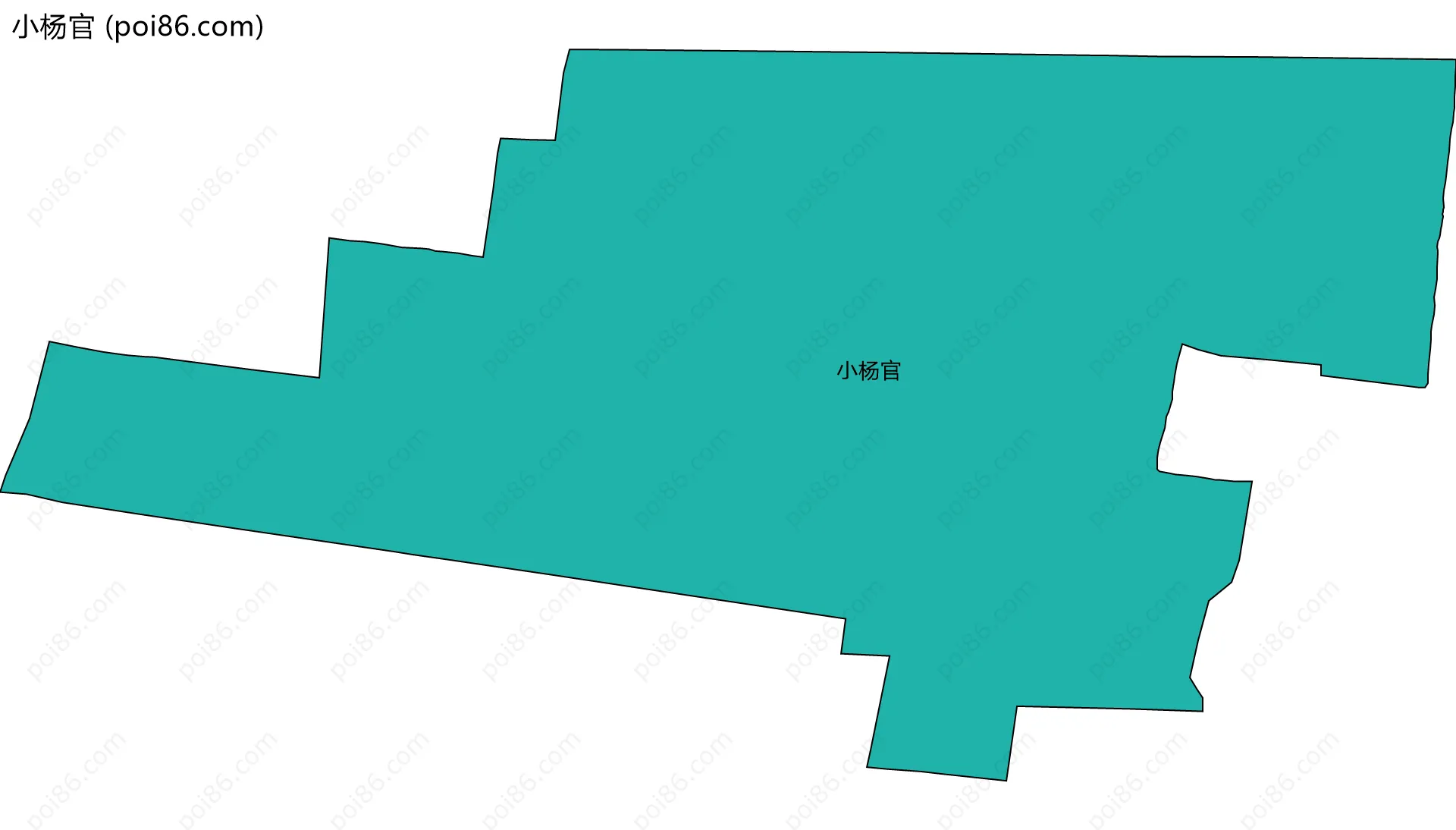 小杨官边界地图