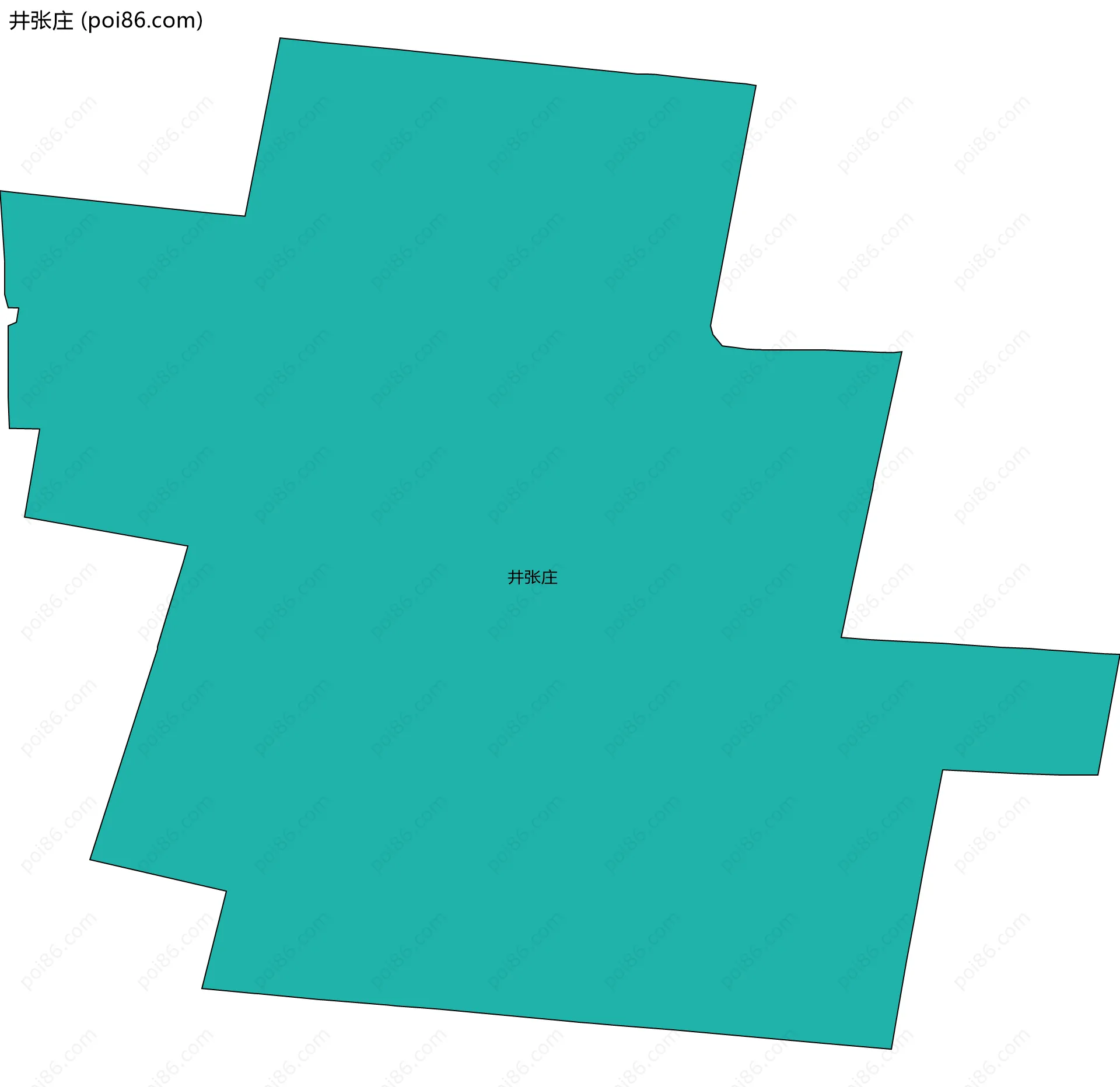 井张庄边界地图