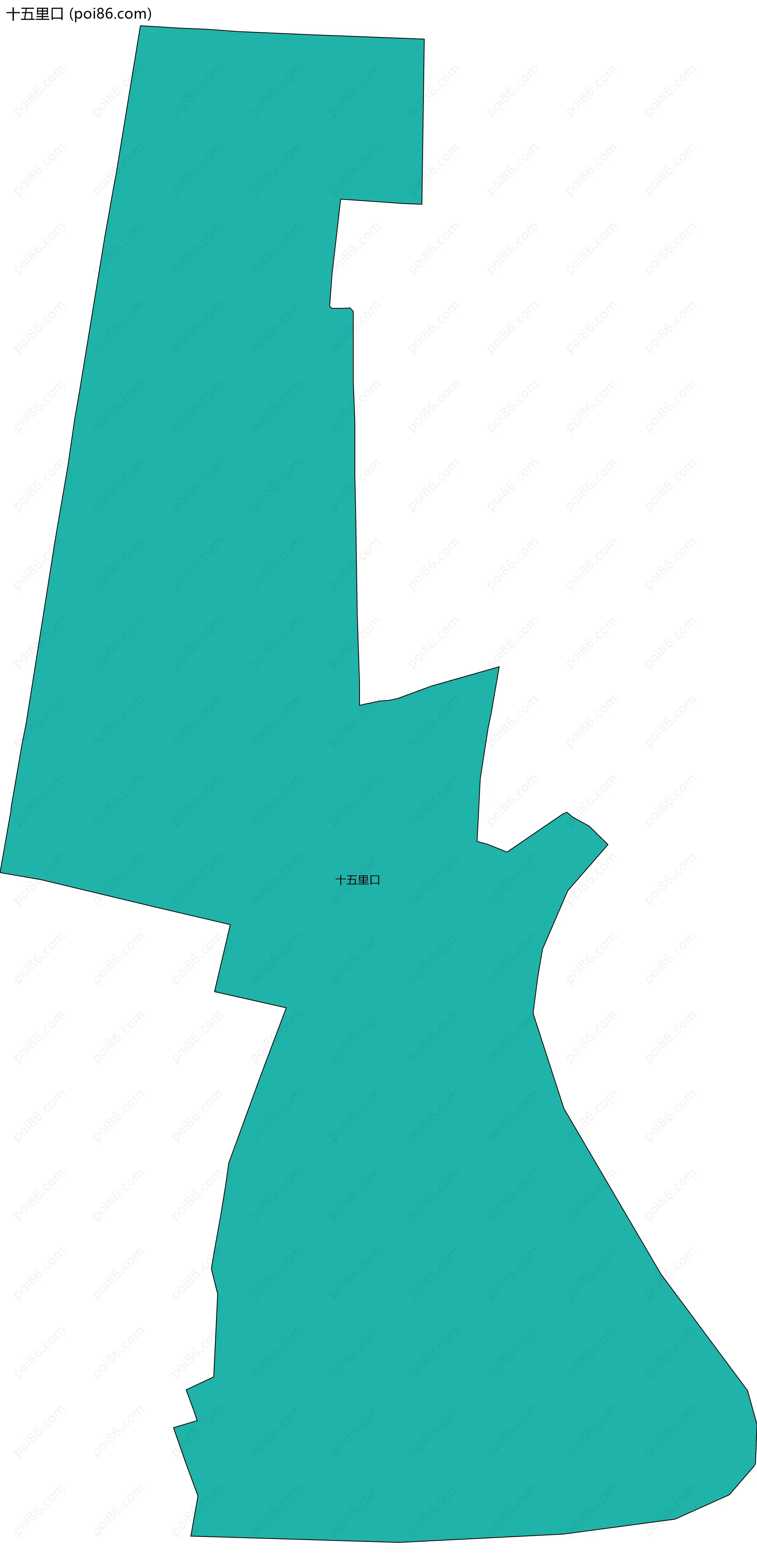 十五里口边界地图