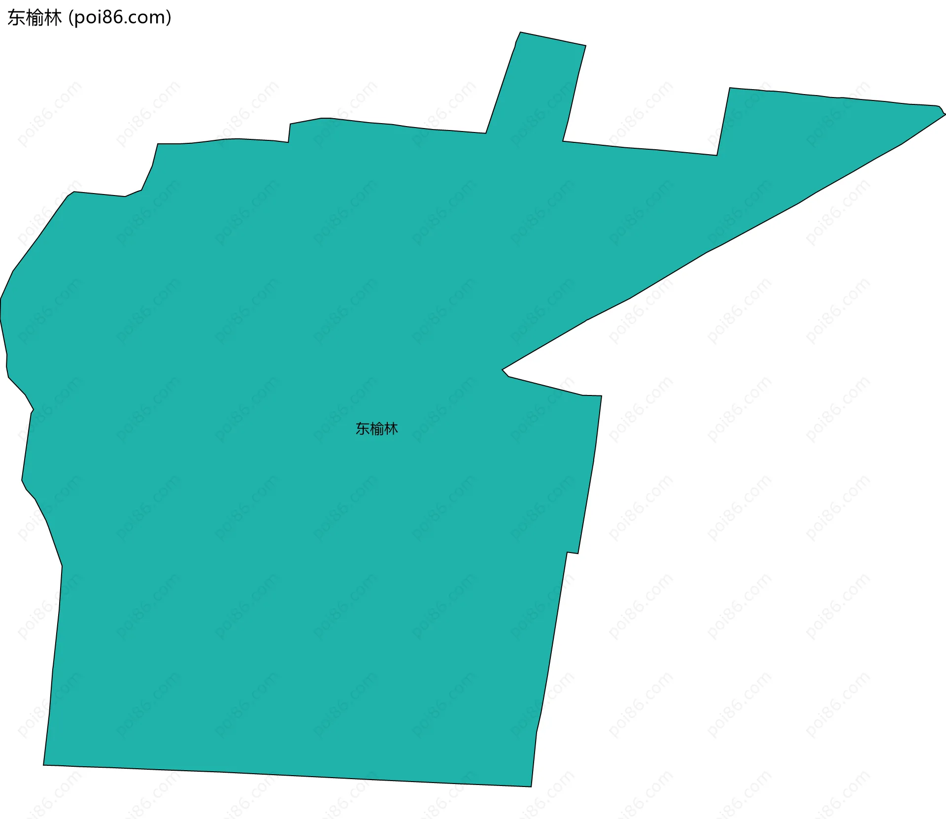 东榆林边界地图